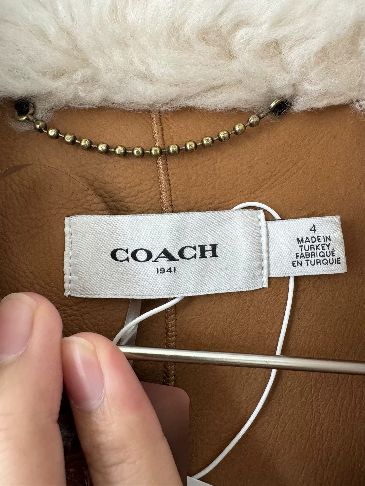 Coach COACH Short Fur Leather Coat Size XL / US 12-14 / IT 48-50 - 3 Thumbnail