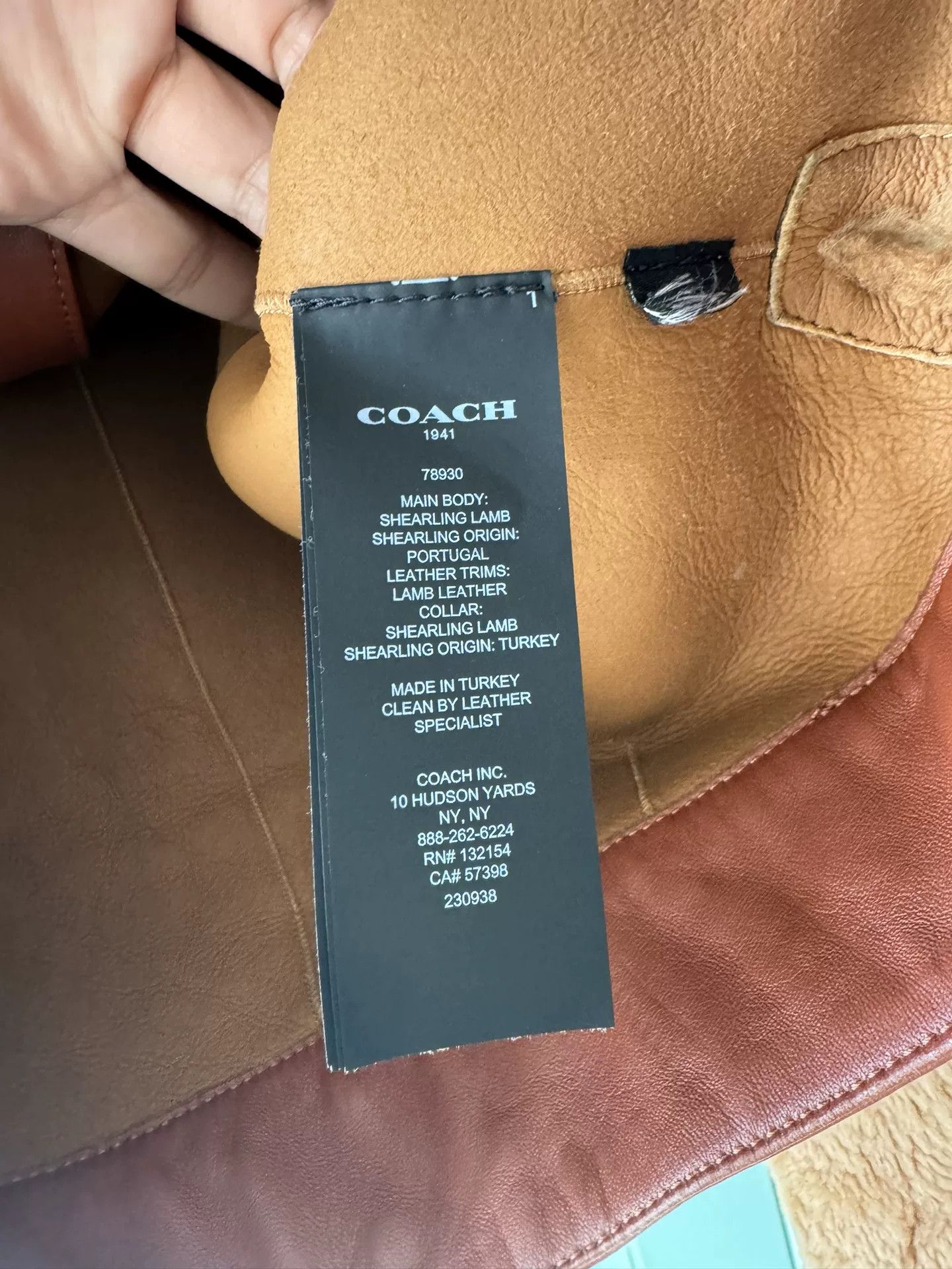 Coach COACH Short Fur Leather Coat Size XL / US 12-14 / IT 48-50 - 4 Thumbnail