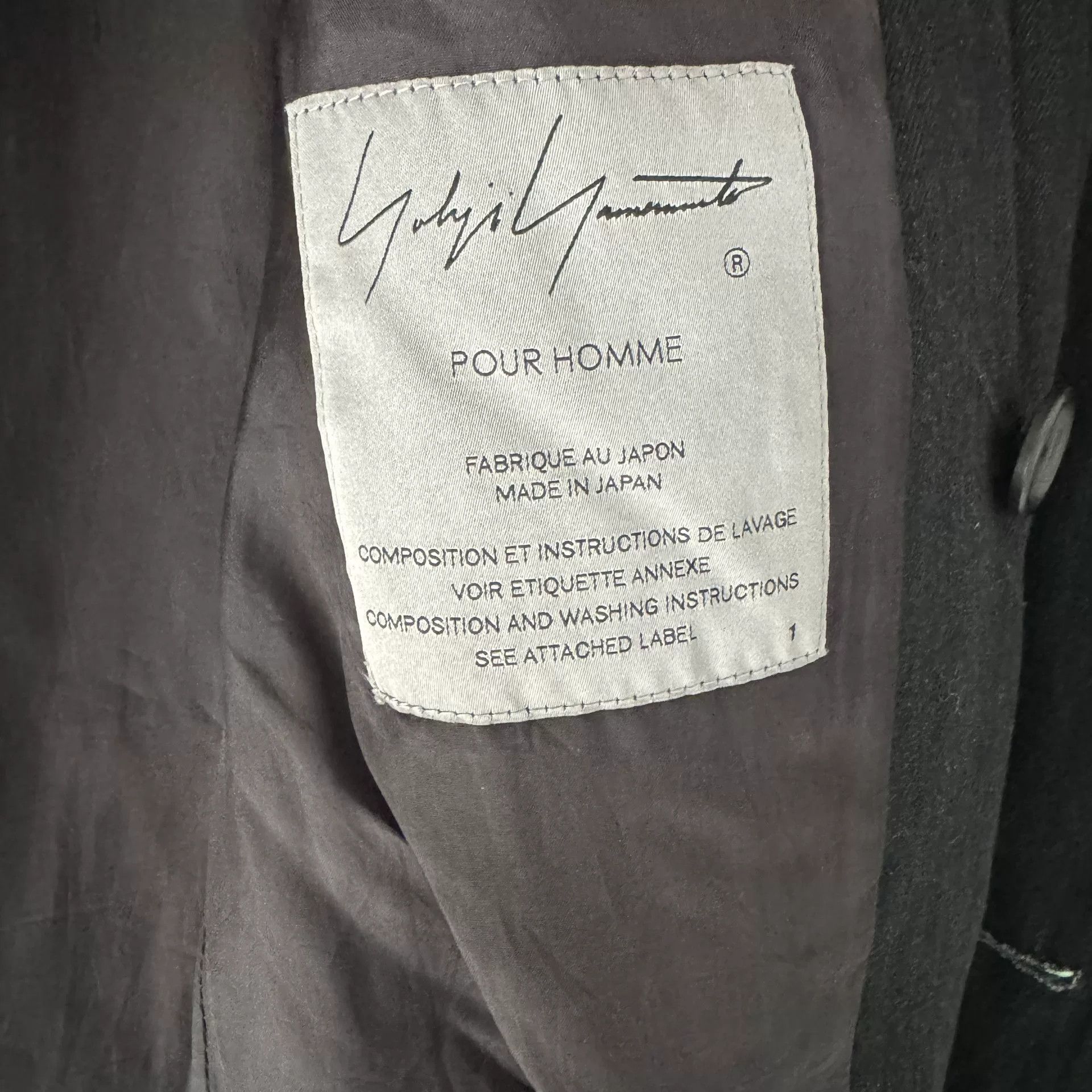 Yohji Yamamoto Yohji Yamamoto Black Classic Trench Coat Size US S / EU 44-46 / 1 - 3 Thumbnail