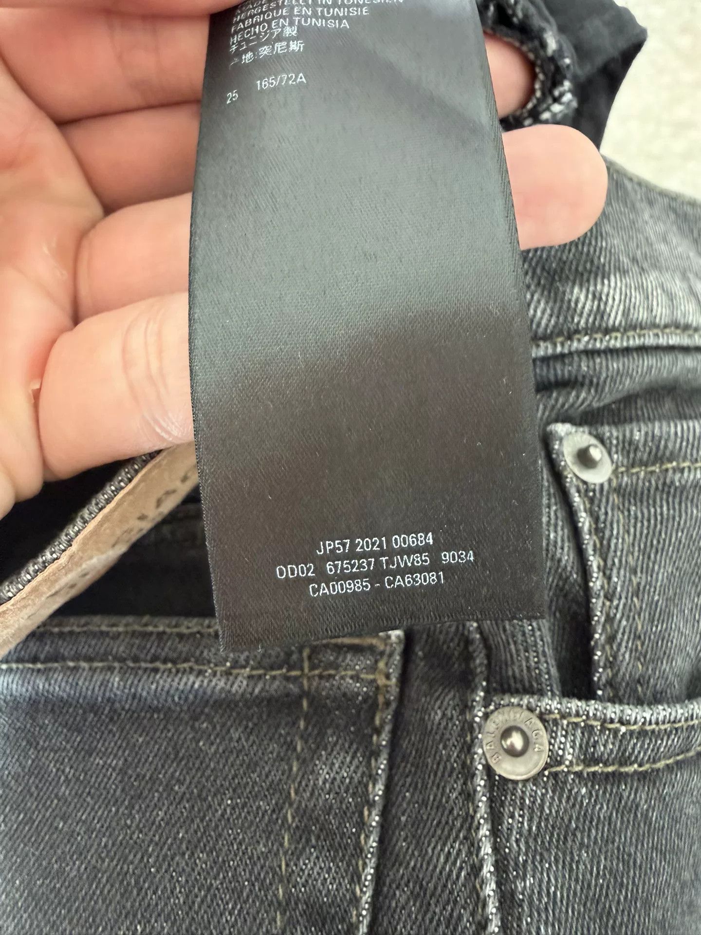 Balenciaga Balenciaga Women's Black Jeans Size 25 Size 25" / US 0 / IT 36 - 5 Thumbnail