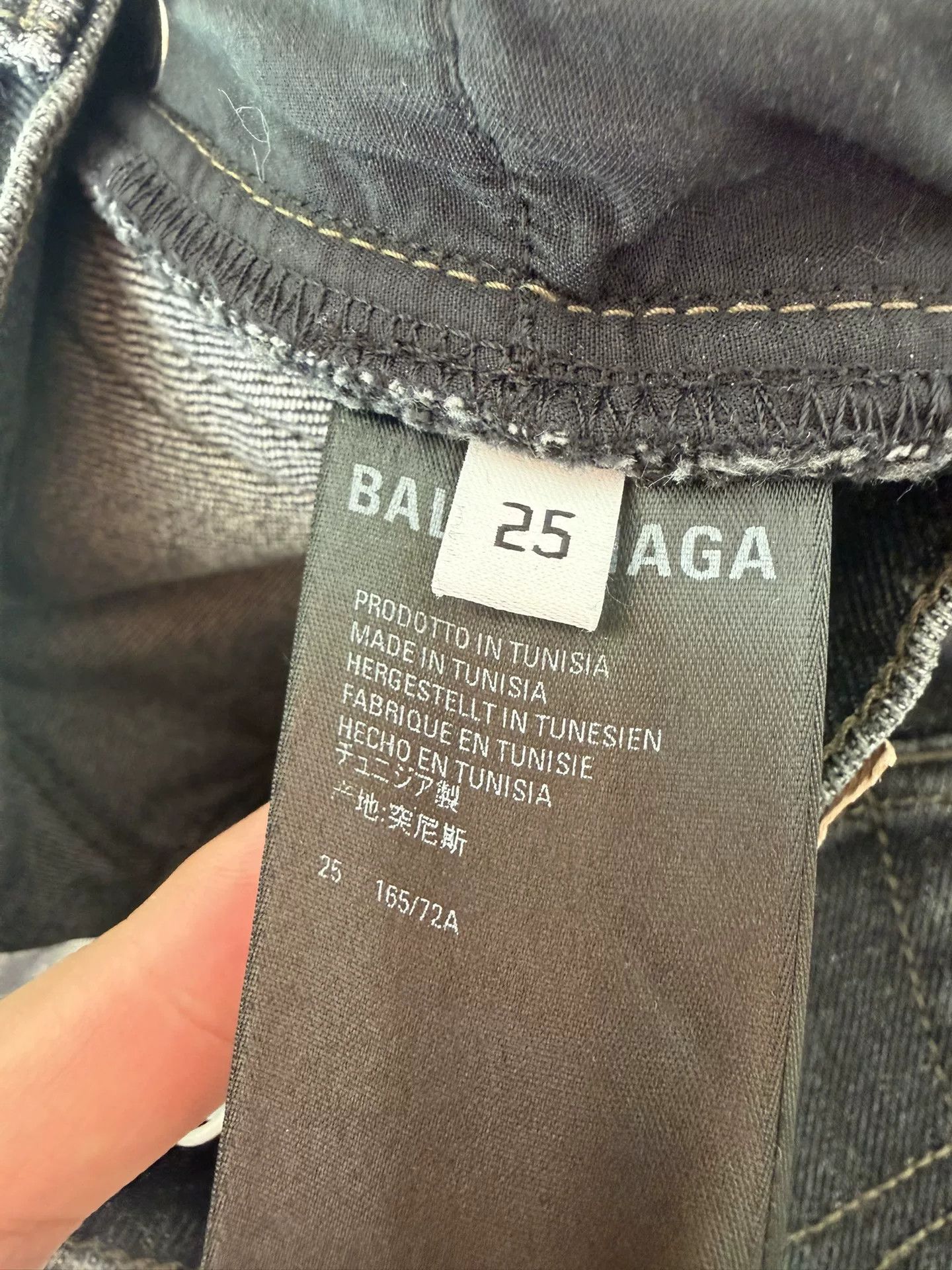 Balenciaga Balenciaga Women's Black Jeans Size 25 Size 25" / US 0 / IT 36 - 4 Thumbnail