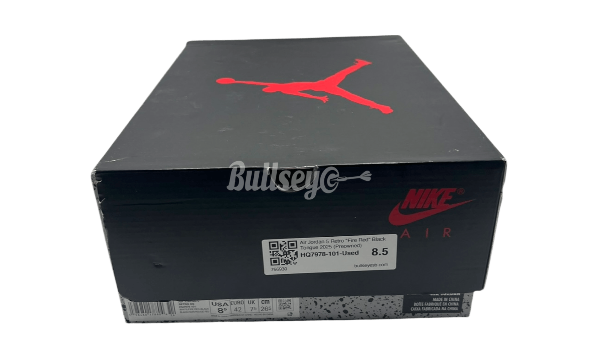 Jordan Brand Air Jordan 5 Retro "Fire Red" Black Tongue 2025 (Preowned) Size US 8.5 / EU 41-42 - 8 Thumbnail