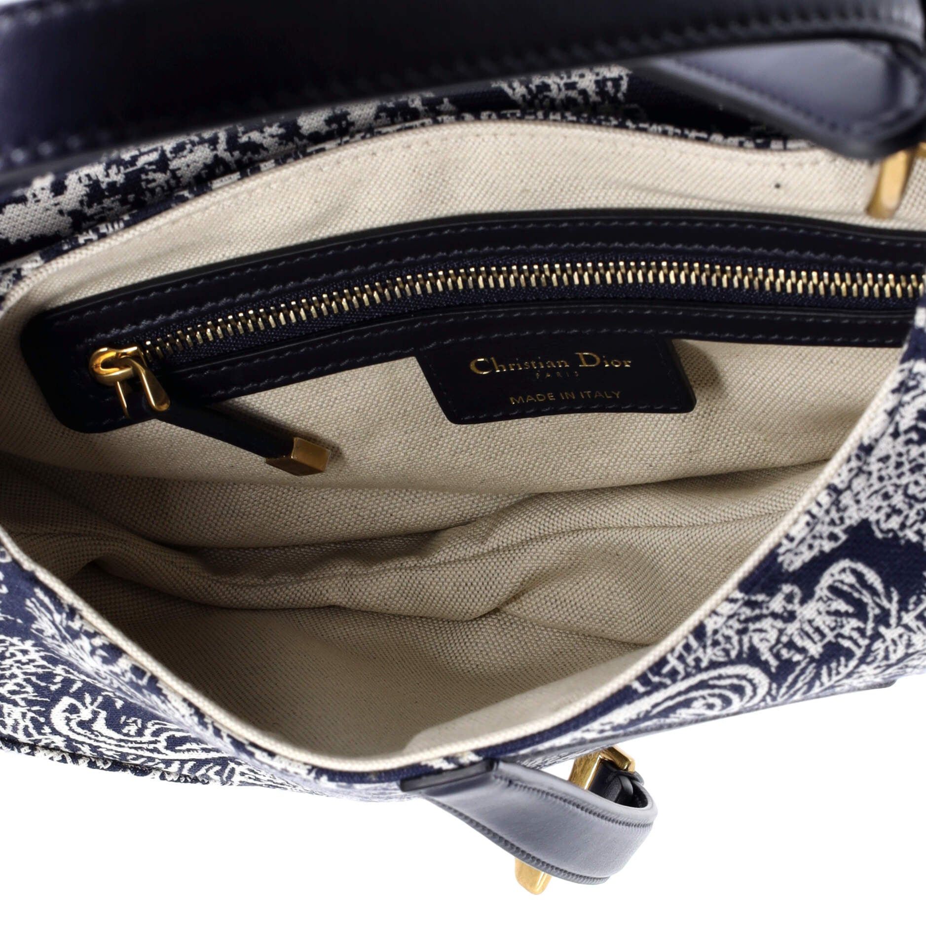 Toile De Jouy Saddle Bag