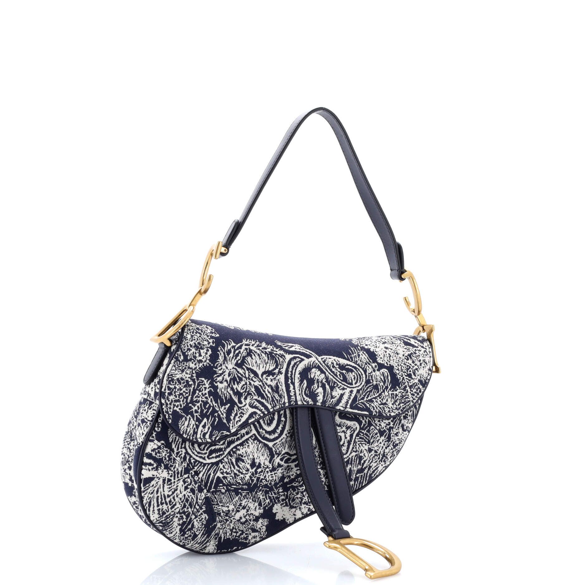 Toile De Jouy Saddle Bag