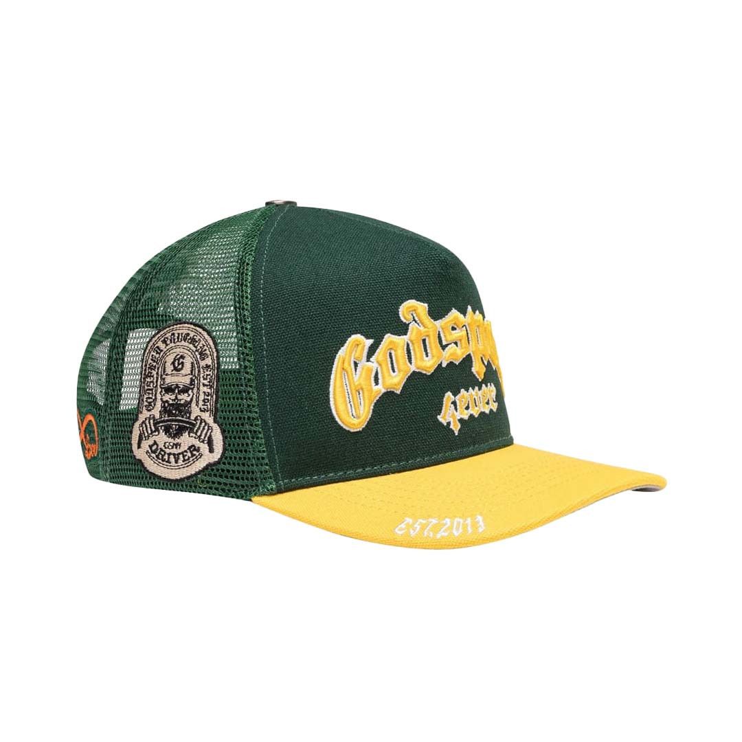 Godspeed Forever Trucker Hat Green Yellow Size ONE SIZE - 2 Thumbnail