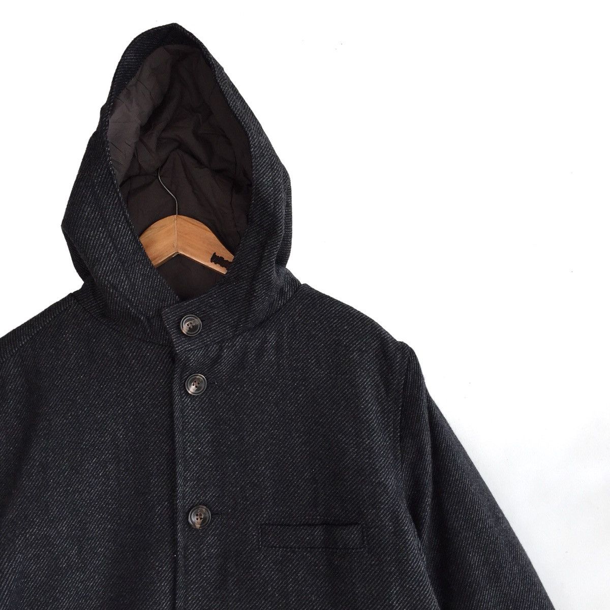 Japanese Brand Japanese Brand Johnbull Wool Hoodie Button Jacket Size US M / EU 48-50 / 2 - 5 Thumbnail