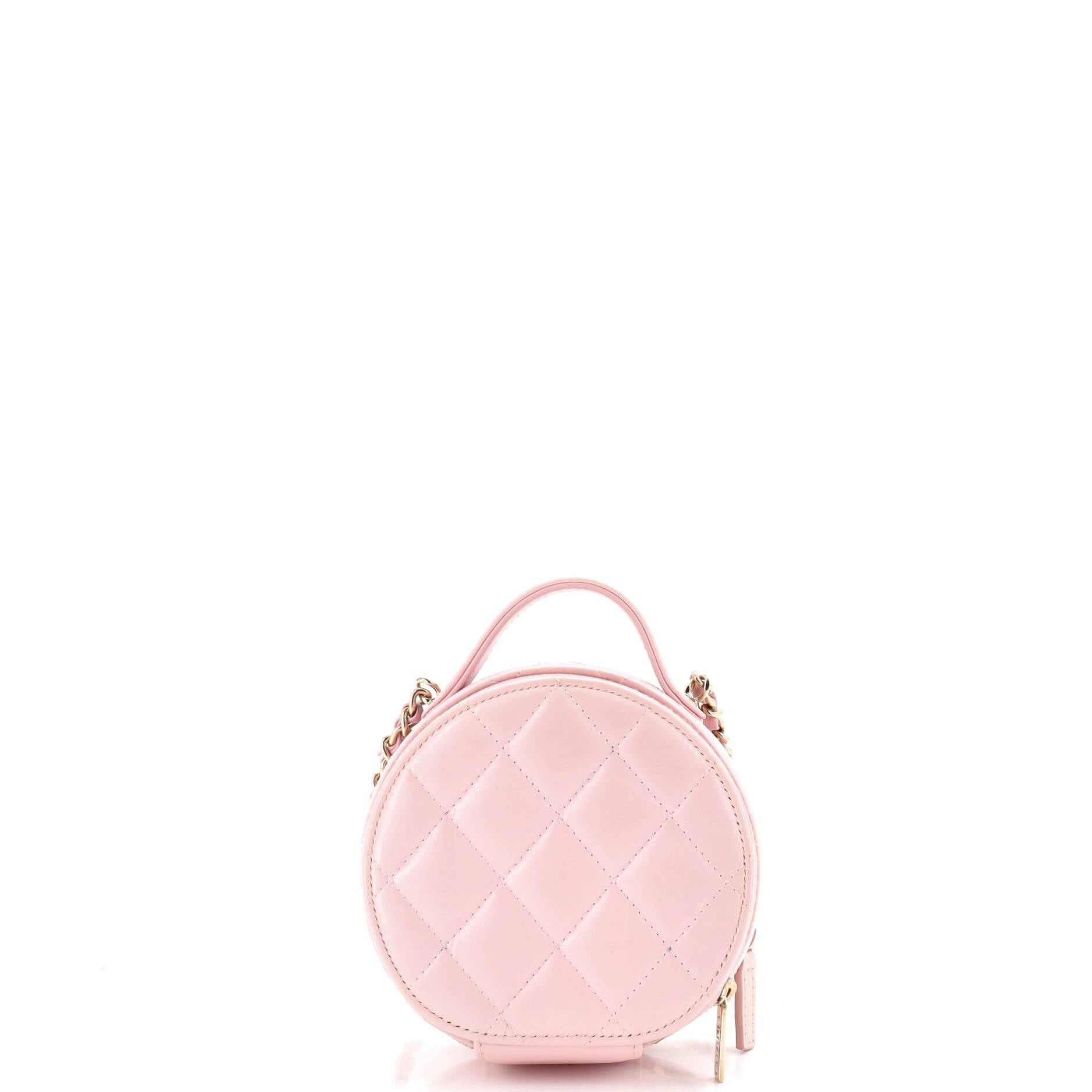 Chanel Handle with Care Round Vanity Case with Chain Size ONE SIZE - 3 Thumbnail