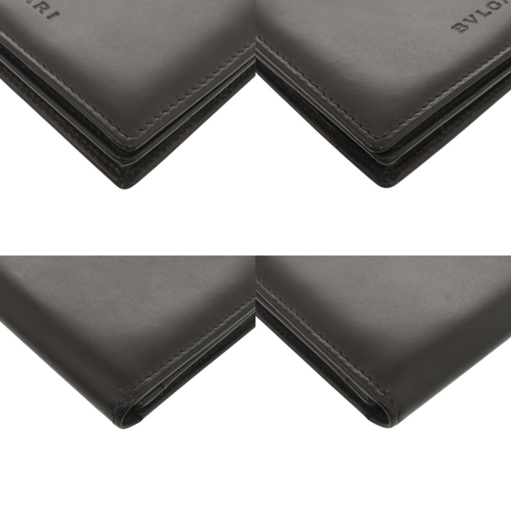 Bvlgari Bvlgari Leather Black Business Card Holder/Card Case, Black, 1789 Size ONE SIZE - 4 Thumbnail
