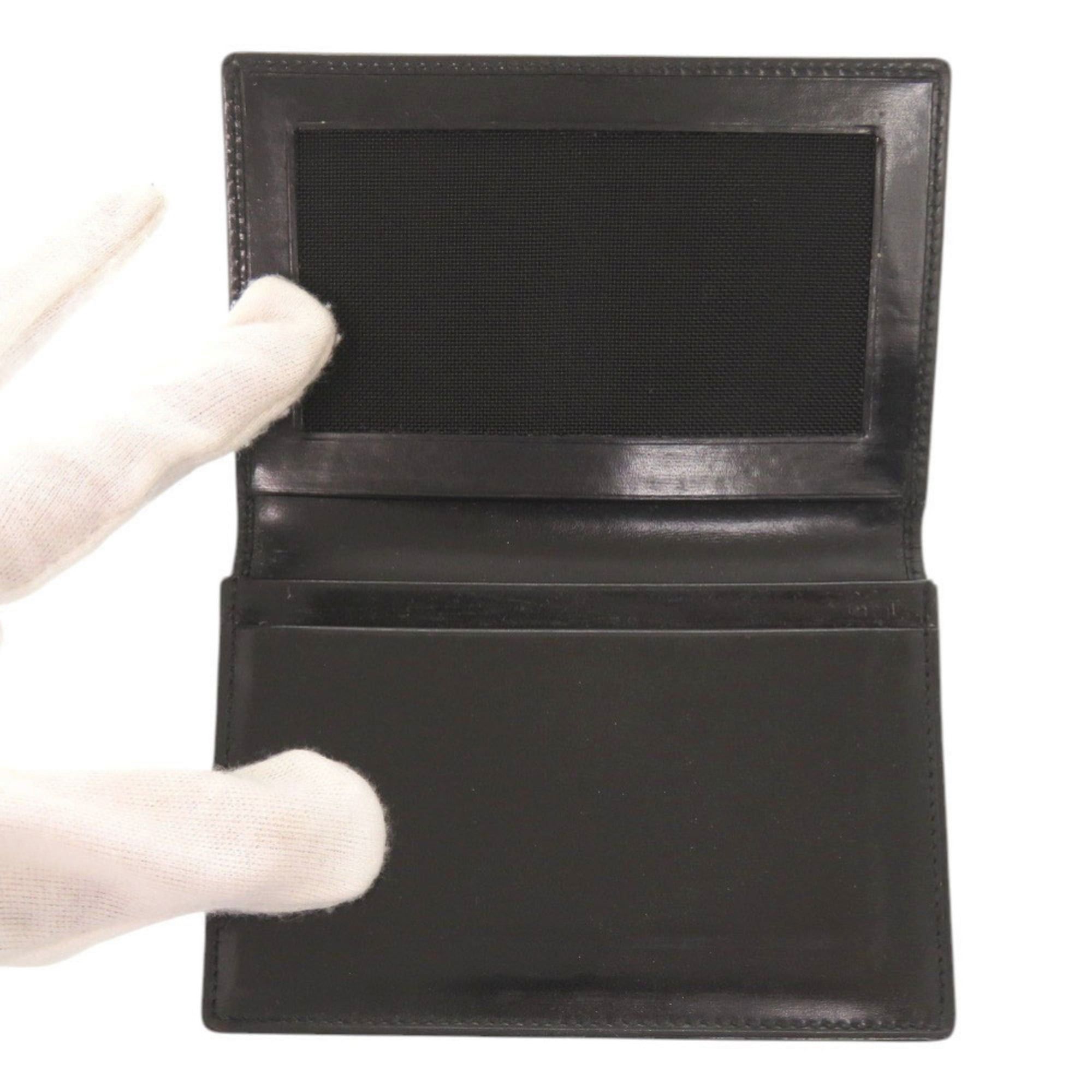 Bvlgari Bvlgari Leather Black Business Card Holder/Card Case, Black, 1789 Size ONE SIZE - 5 Thumbnail