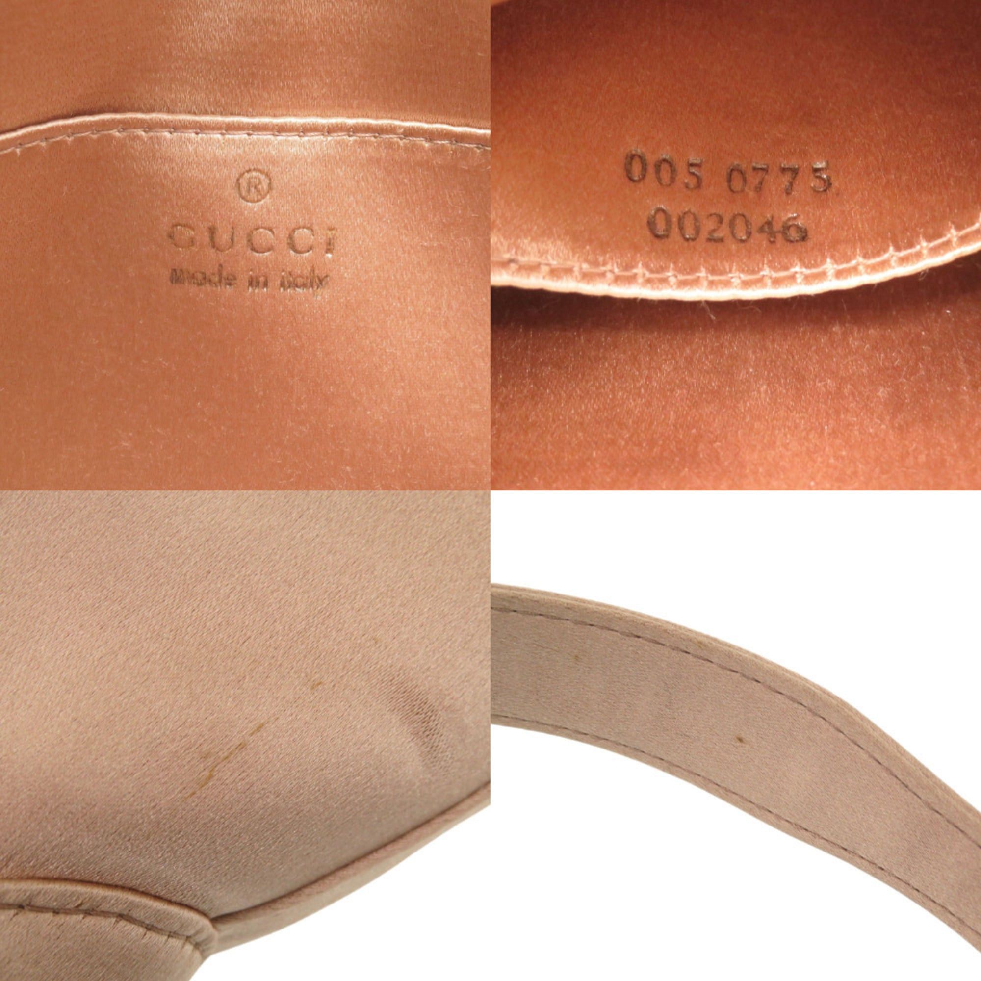 Gucci Excellent condition Gucci Vintage Jackie 005 0775 Satin Pink Handbag 1245 Size ONE SIZE - 8 Thumbnail