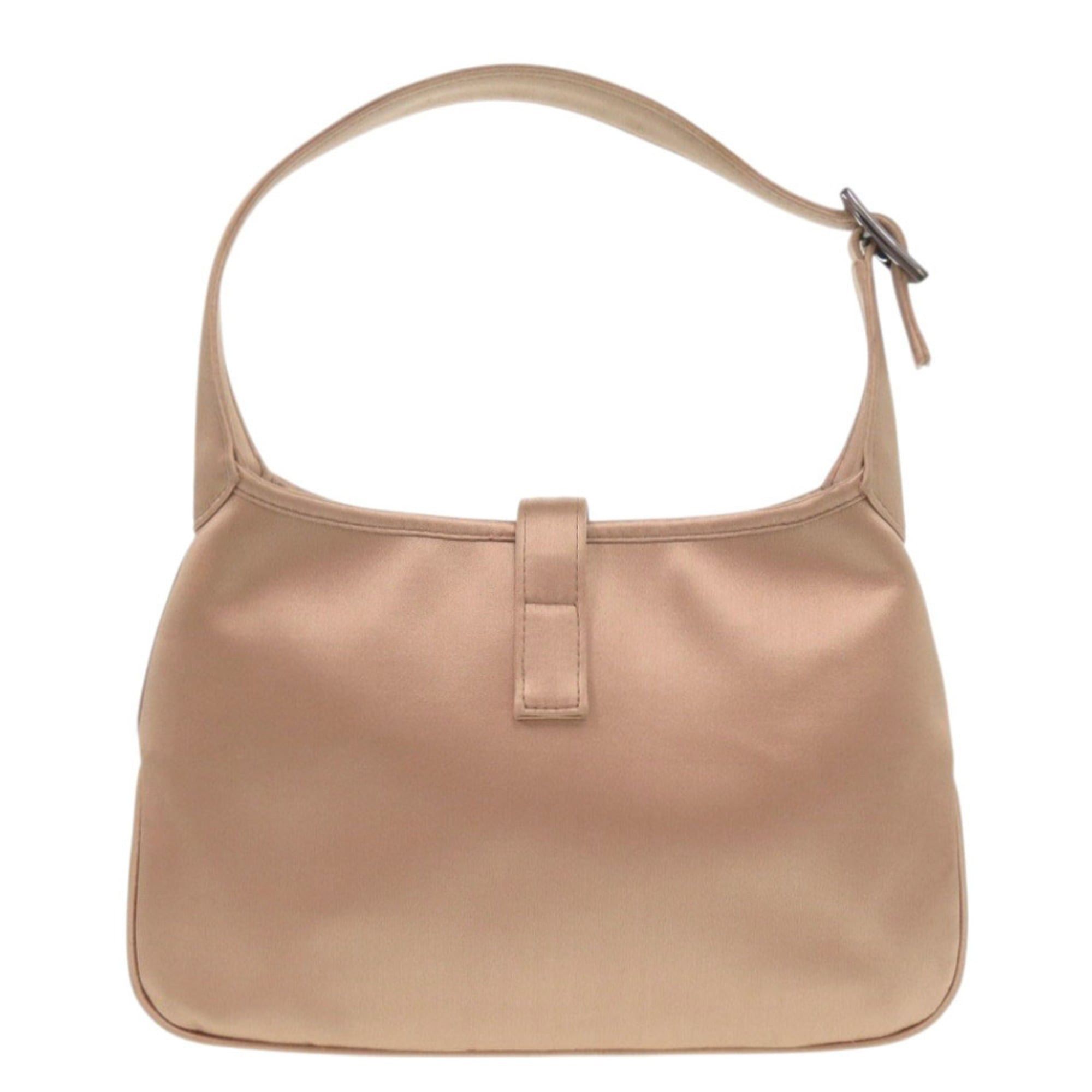 Gucci Excellent condition Gucci Vintage Jackie 005 0775 Satin Pink Handbag 1245 Size ONE SIZE - 2 Thumbnail