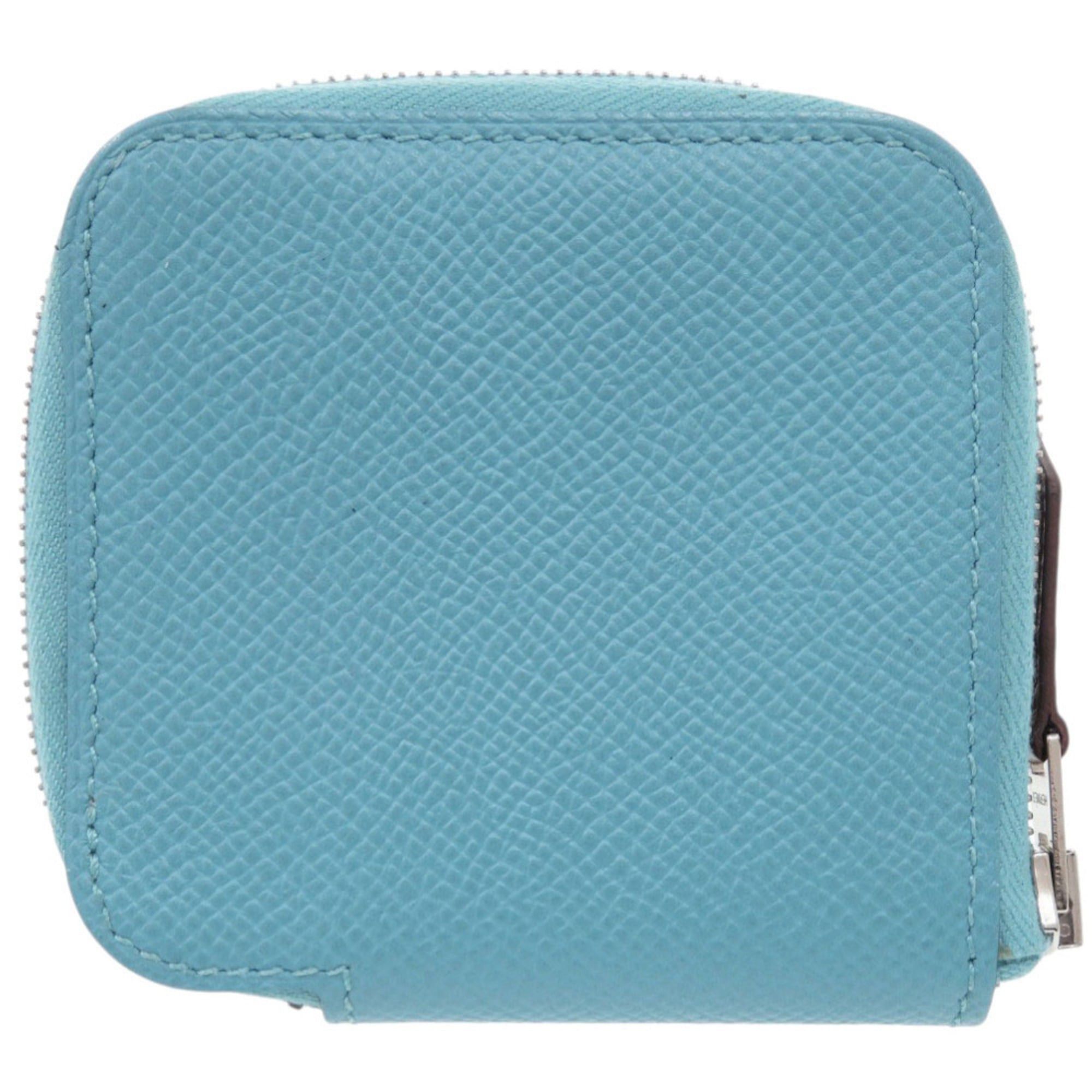 Hermes Hermes Hermès Azap Silkin Compact Mini, Epsom Leather, Blue du Nord, D Stamp (2019), Wallet/Coin Case, Blue, 0126 Size ONE SIZE - 2 Thumbnail