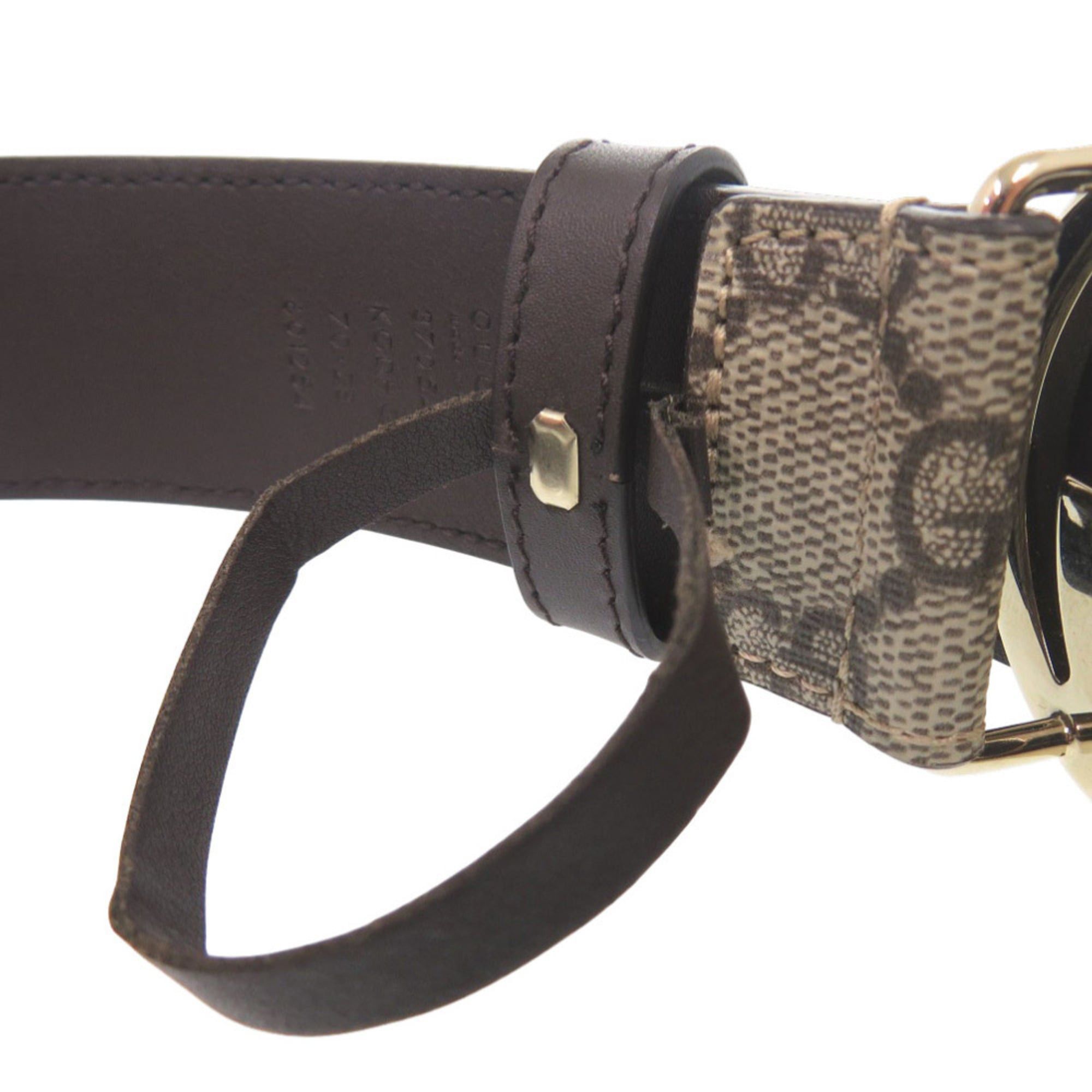Gucci Excellent condition Gucci GG buckle belt 370543 leather beige 1779 Size ONE SIZE - 6 Thumbnail