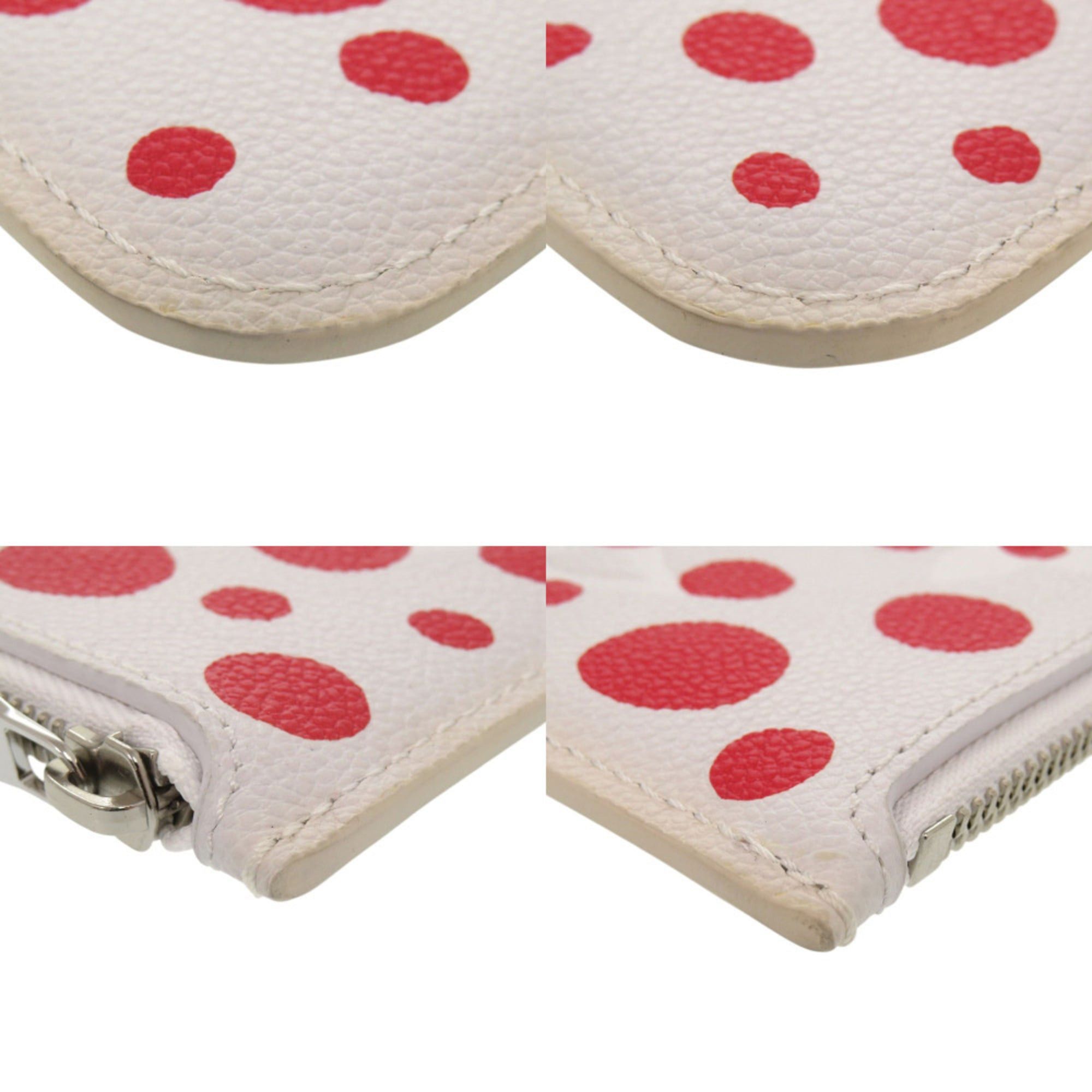 Louis Vuitton Excellent condition Louis Vuitton Neverfull Pouch Infinity Dot Yayoi Kusama White and Red Leather LV 1633 Size ONE SIZE - 3 Thumbnail