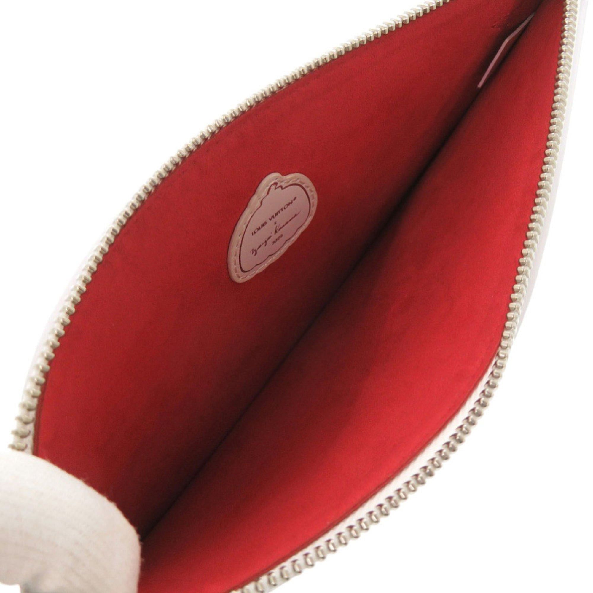 Louis Vuitton Excellent condition Louis Vuitton Neverfull Pouch Infinity Dot Yayoi Kusama White and Red Leather LV 1633 Size ONE SIZE - 4 Thumbnail