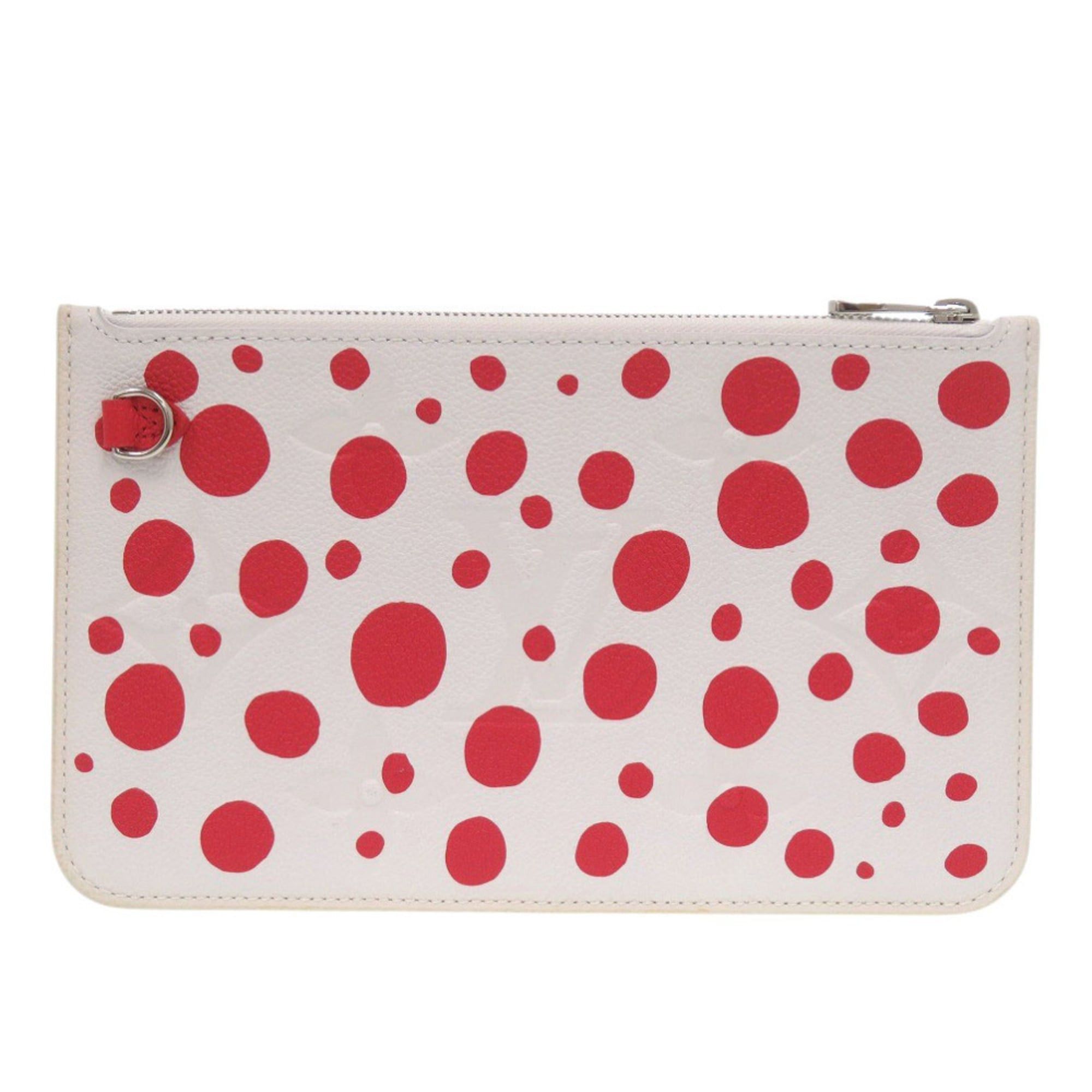 Louis Vuitton Excellent condition Louis Vuitton Neverfull Pouch Infinity Dot Yayoi Kusama White and Red Leather LV 1633 Size ONE SIZE - 2 Thumbnail