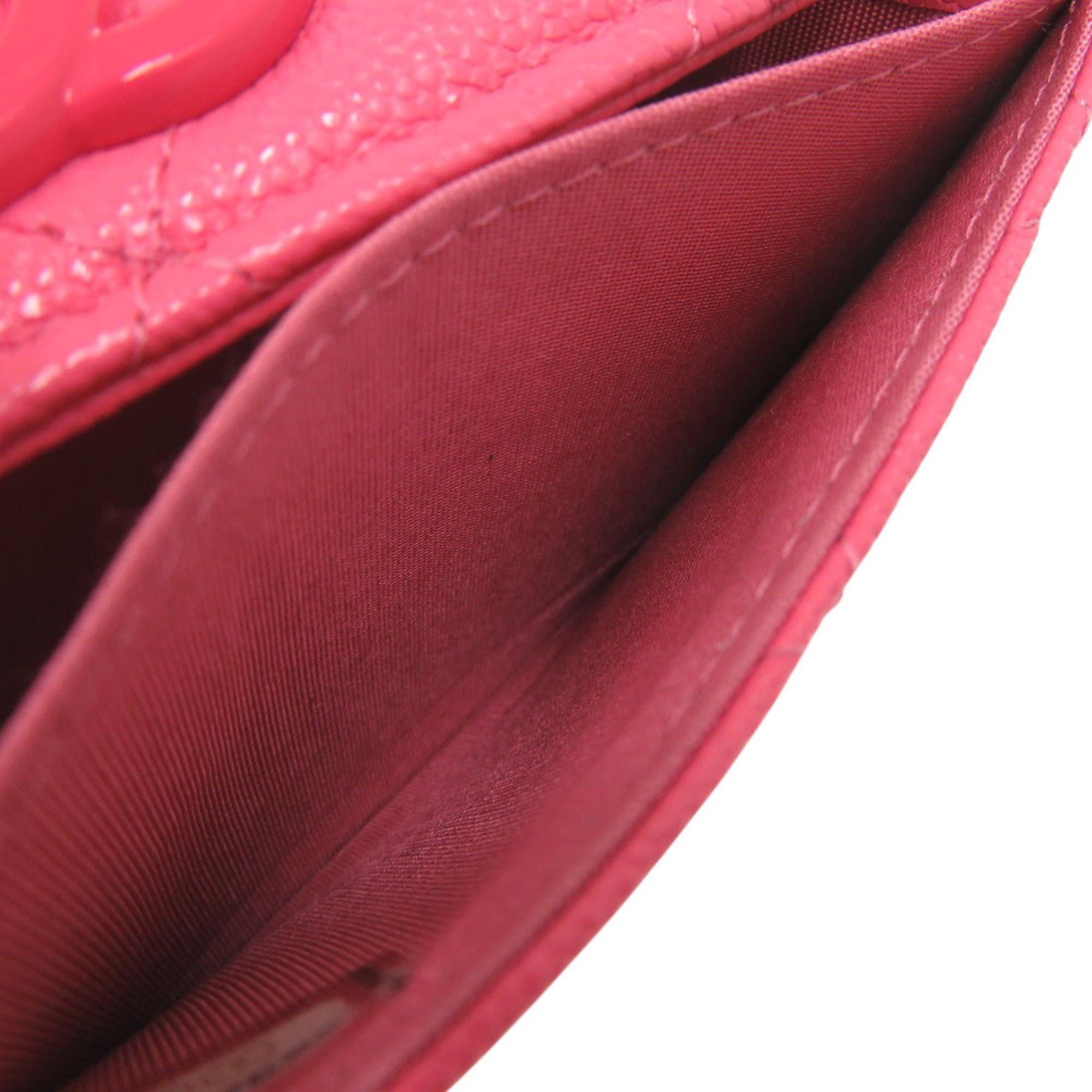 Chanel Excellent condition Chanel Matelasse flap wallet and coin case in pink leather, model 0073 Size ONE SIZE - 6 Thumbnail