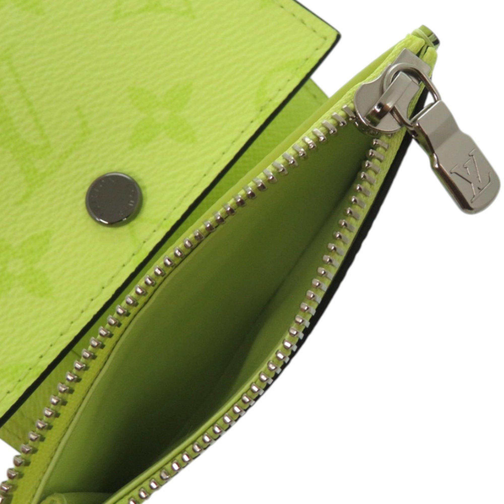 Louis Vuitton Like new Louis Vuitton Monogram Victor Wallet Taiga Rama M14129 in fluorescent yellow. LV yellow tri-fold wallet, 1829. Size ONE SIZE - 7 Thumbnail