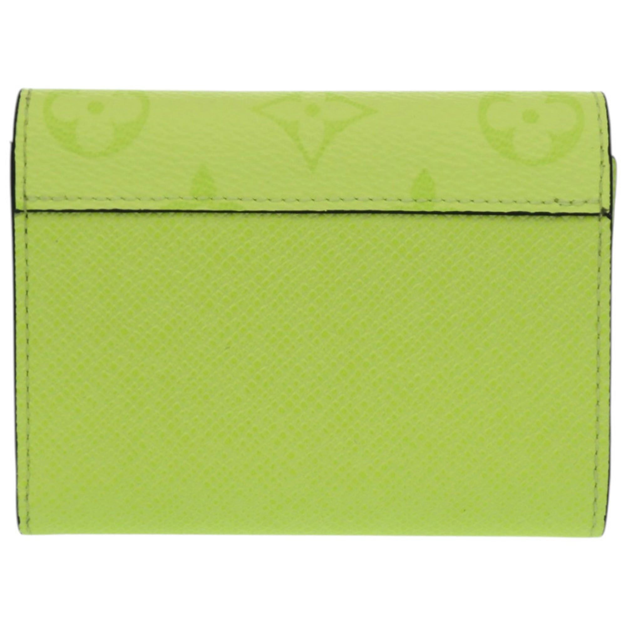 Louis Vuitton Like new Louis Vuitton Monogram Victor Wallet Taiga Rama M14129 in fluorescent yellow. LV yellow tri-fold wallet, 1829. Size ONE SIZE - 2 Thumbnail