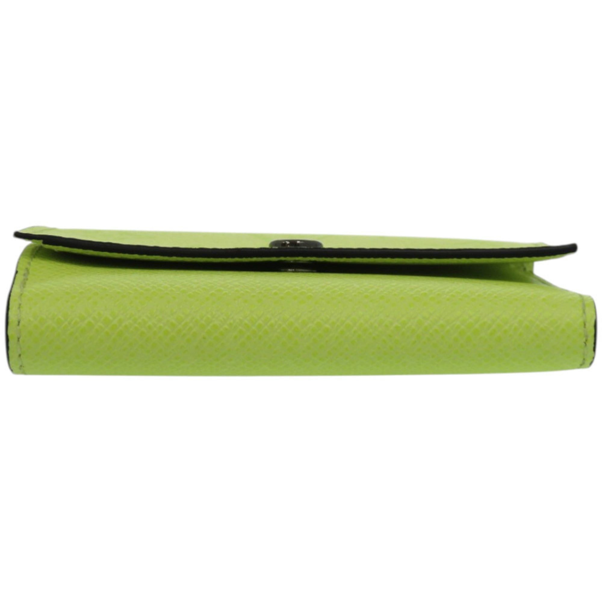 Louis Vuitton Like new Louis Vuitton Monogram Victor Wallet Taiga Rama M14129 in fluorescent yellow. LV yellow tri-fold wallet, 1829. Size ONE SIZE - 3 Thumbnail