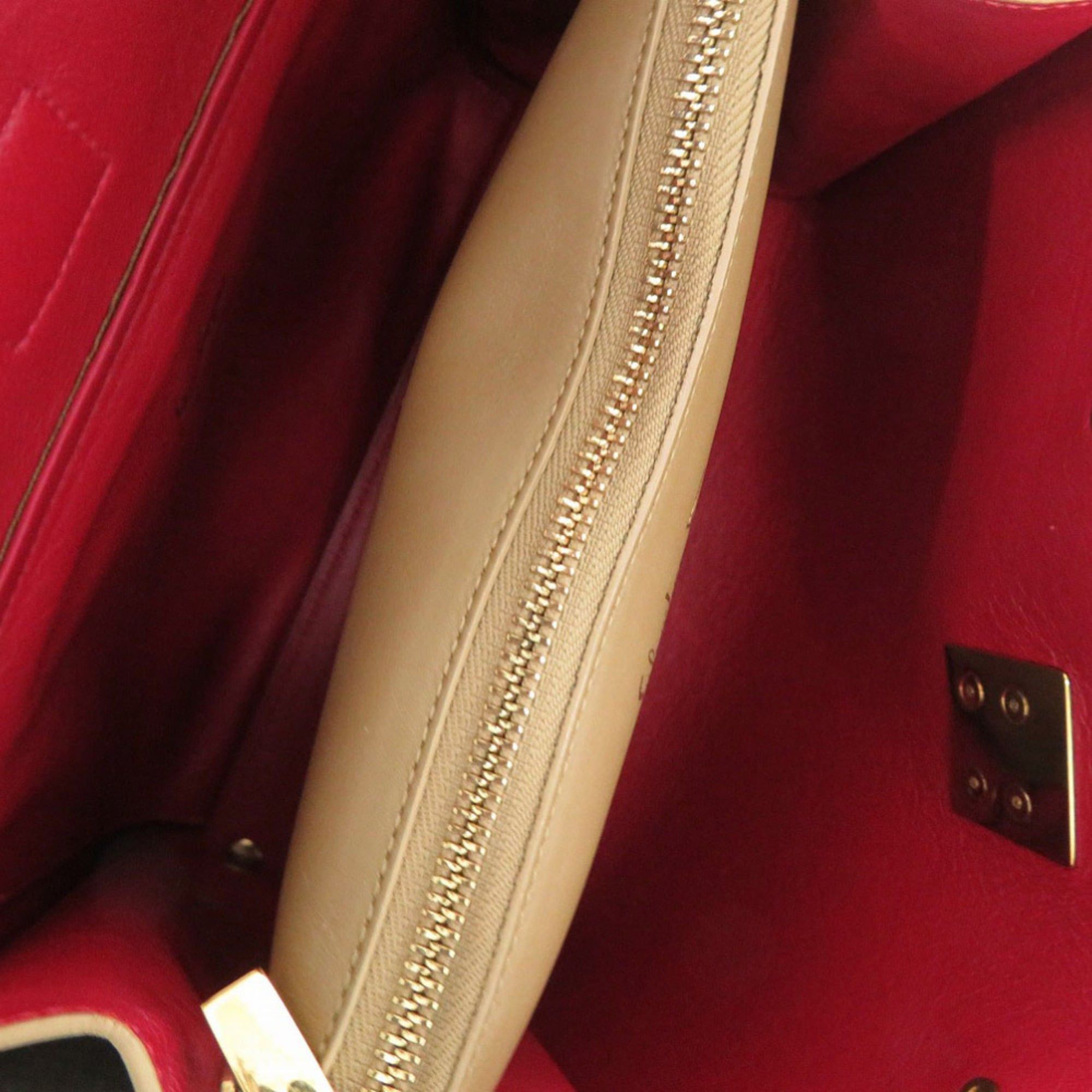 Salvatore Ferragamo Salvatore Ferragamo Gancini Brown Leather Handbag 0646 Size ONE SIZE - 5 Thumbnail