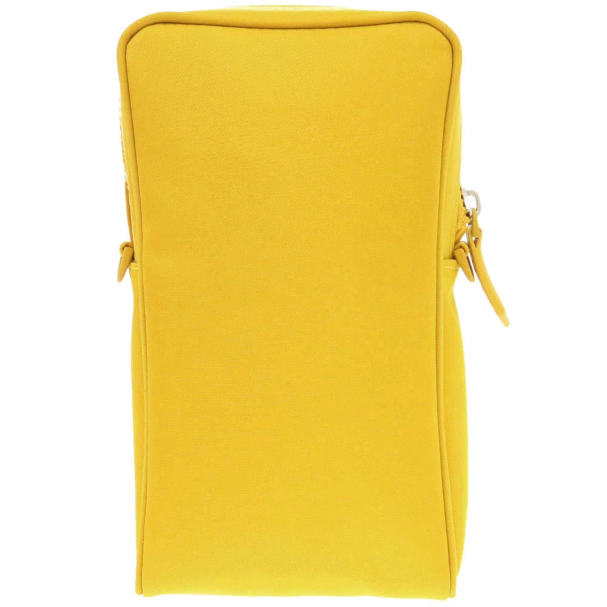 Fendi Excellent condition Fendi Baguette Phone Pouch 7AS056 Nylon Yellow Shoulder Bag 1514 Size ONE SIZE - 2 Thumbnail