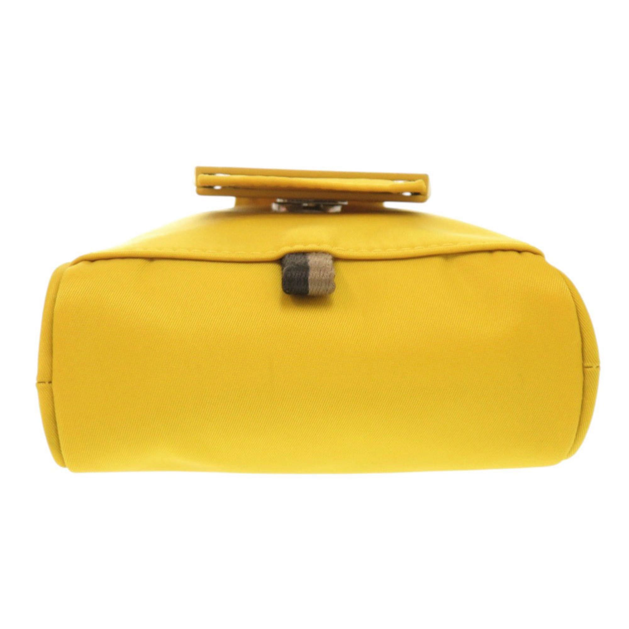Fendi Excellent condition Fendi Baguette Phone Pouch 7AS056 Nylon Yellow Shoulder Bag 1514 Size ONE SIZE - 3 Thumbnail