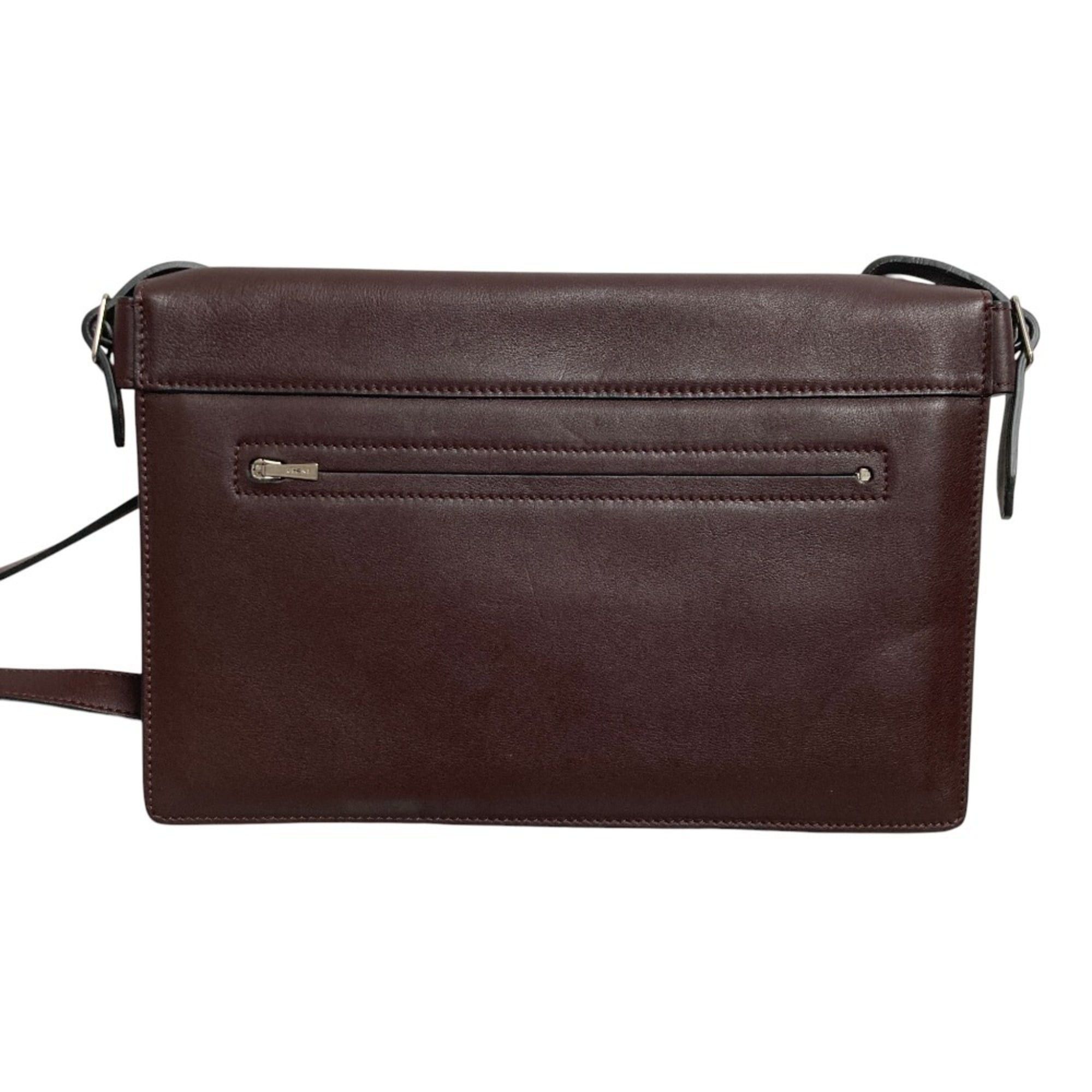 Celine CELINE Diamond Shoulder Bag in Burgundy, Yellow, and Gray. Women's. Luxs Pre-owned Brand. Size ONE SIZE - 2 Thumbnail