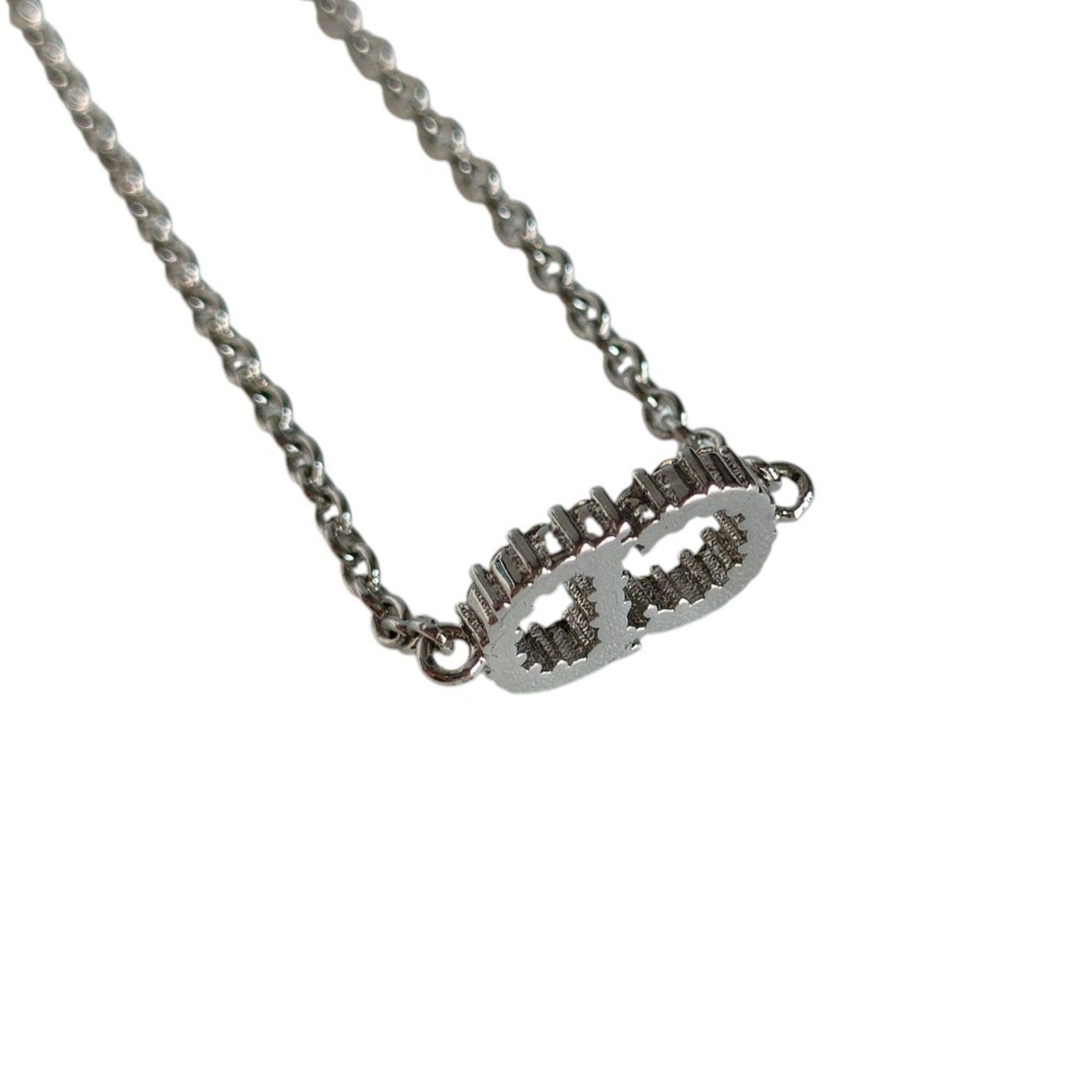 Dior Christian Dior Clair D Lune Rhinestone Chain Bracelet in Silver Metal, Women's, Luxs, Pre-owned Brands Size ONE SIZE - 4 Thumbnail