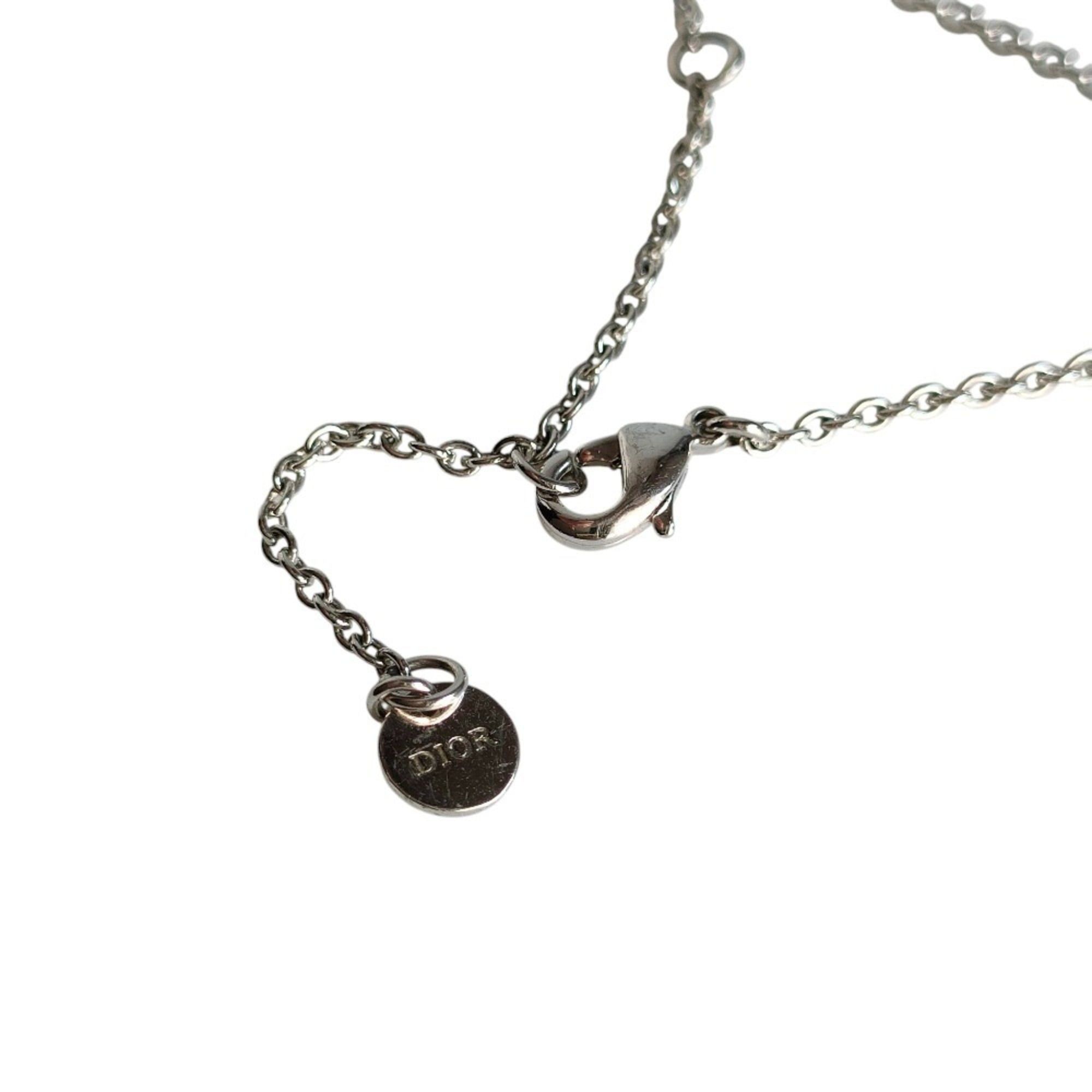 Dior Christian Dior Clair D Lune Rhinestone Chain Bracelet in Silver Metal, Women's, Luxs, Pre-owned Brands Size ONE SIZE - 6 Thumbnail