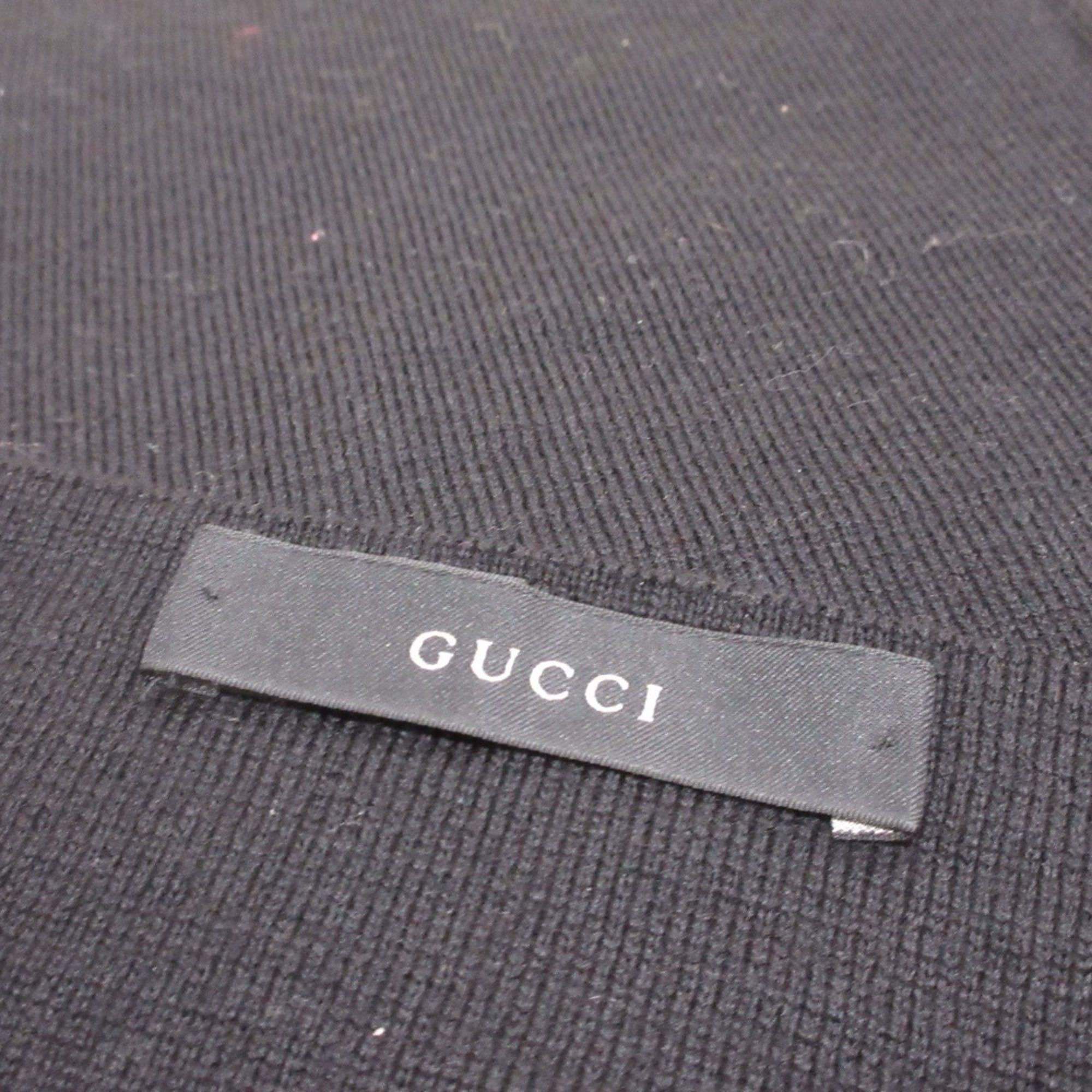 Gucci GUCCI striped wool scarf, reversible, black and blue, women's, Luxs, secondhand brand clothing Size ONE SIZE - 6 Thumbnail