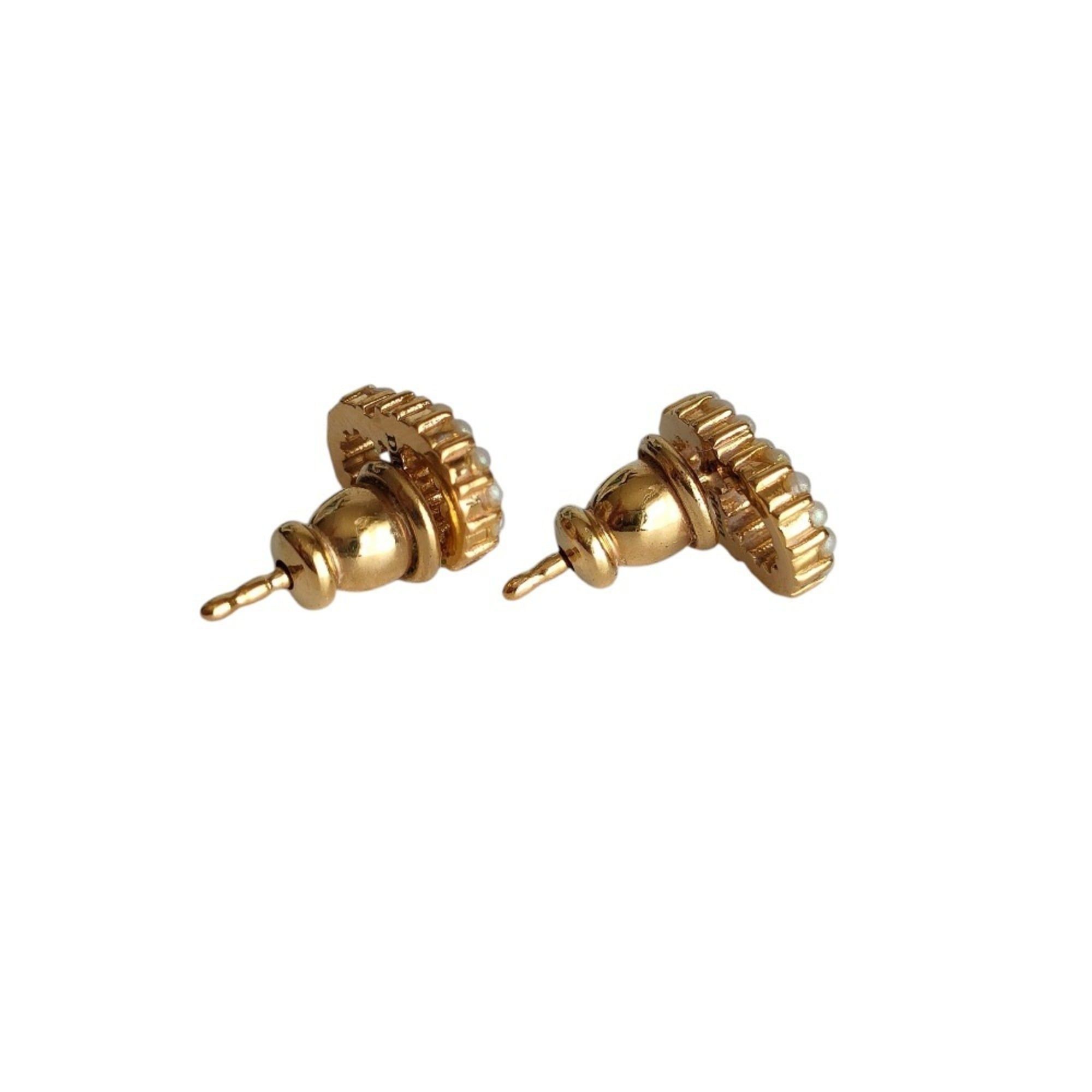 Dior Christian Dior Clair D Lune Pearl Stud Earrings, Gold, Women's, Luxs, Pre-owned Brands Size ONE SIZE - 3 Thumbnail