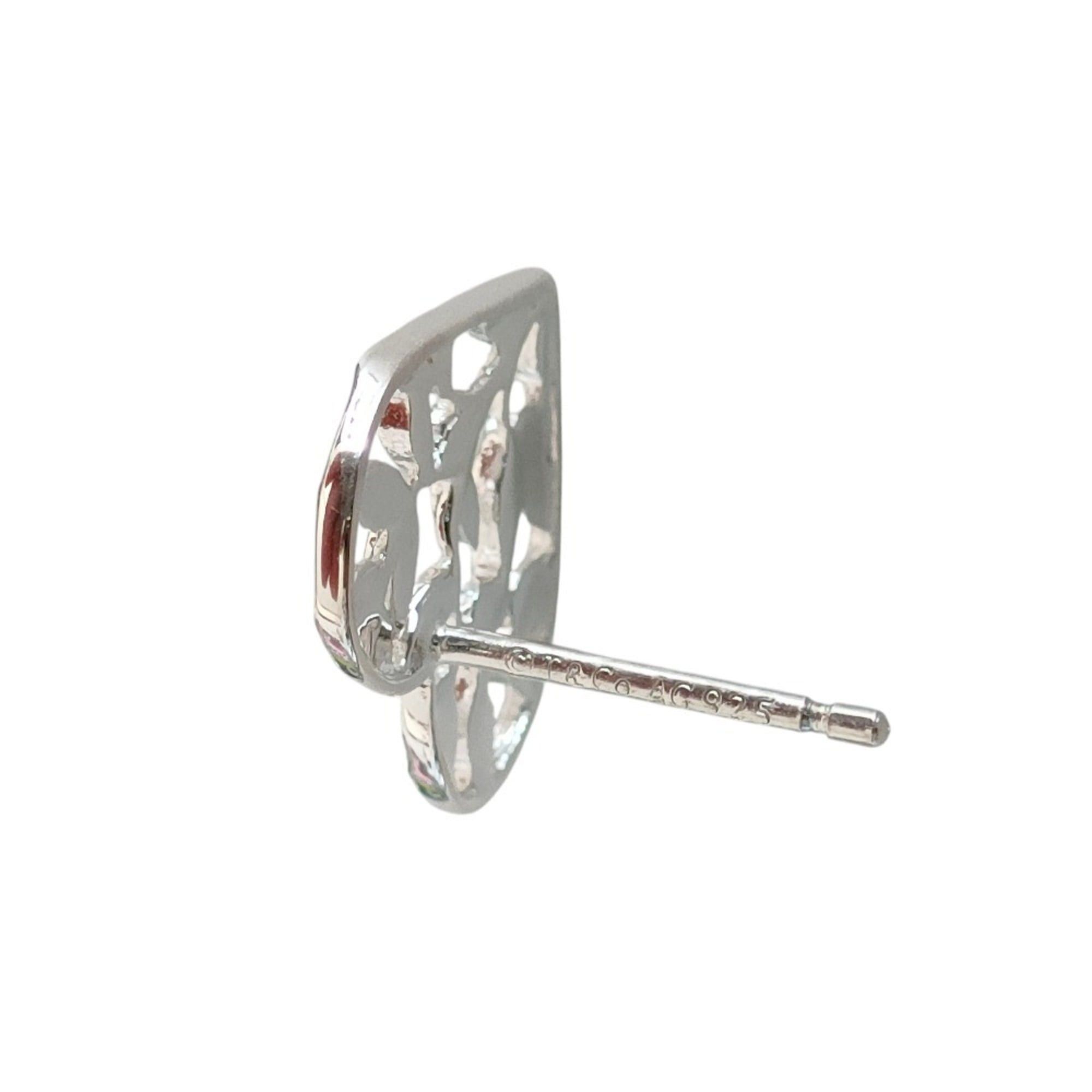 Tiffany & Co. TIFFANY & Co. Paloma Picasso AG925 Olive Leaf Heart Stud Earrings in Silver, Women's. Luxs Pre-owned Brand. Size ONE SIZE - 5 Thumbnail