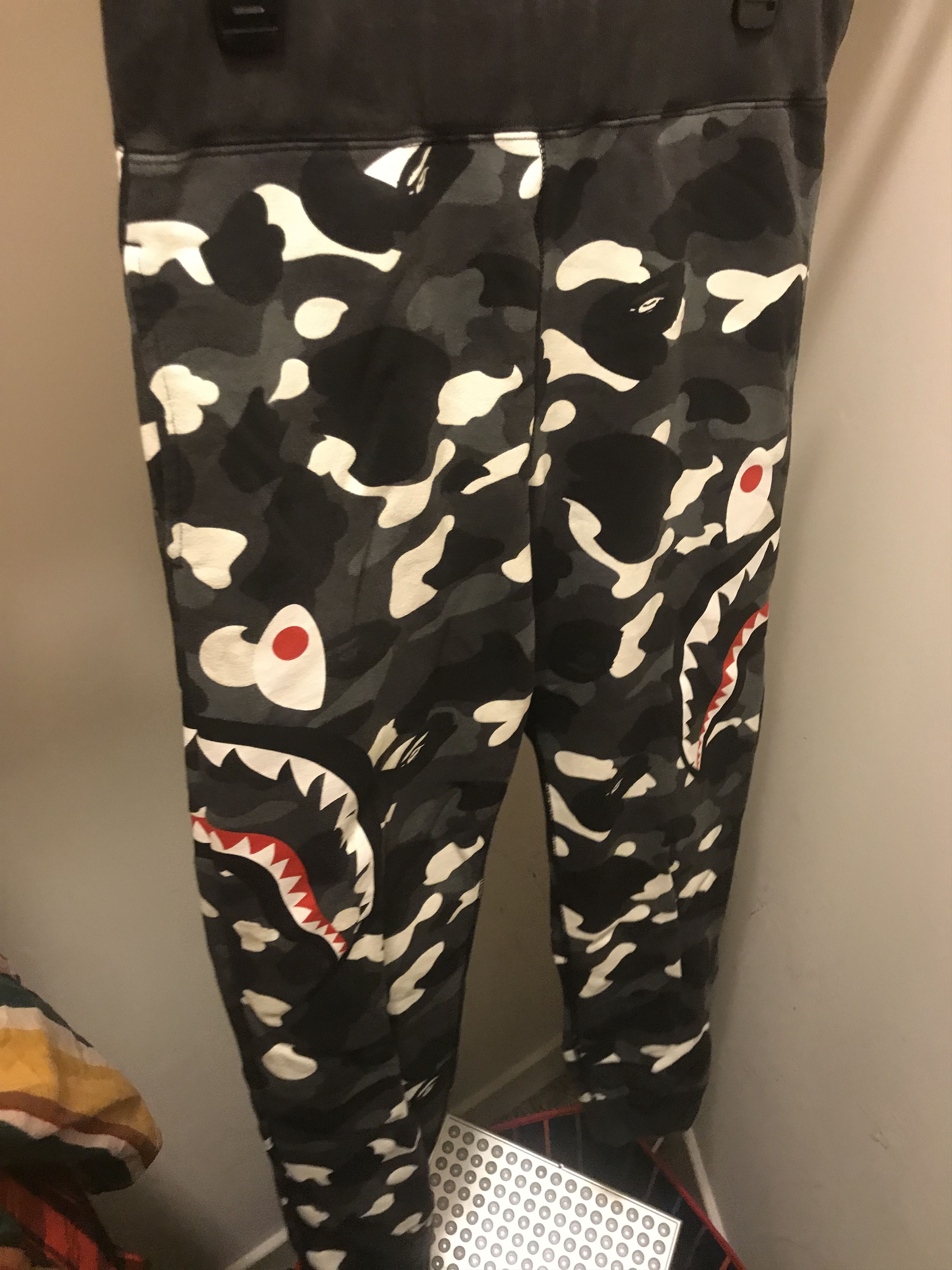 Bape BAPE City Camo Side Shark Slim Sweat Pants Black