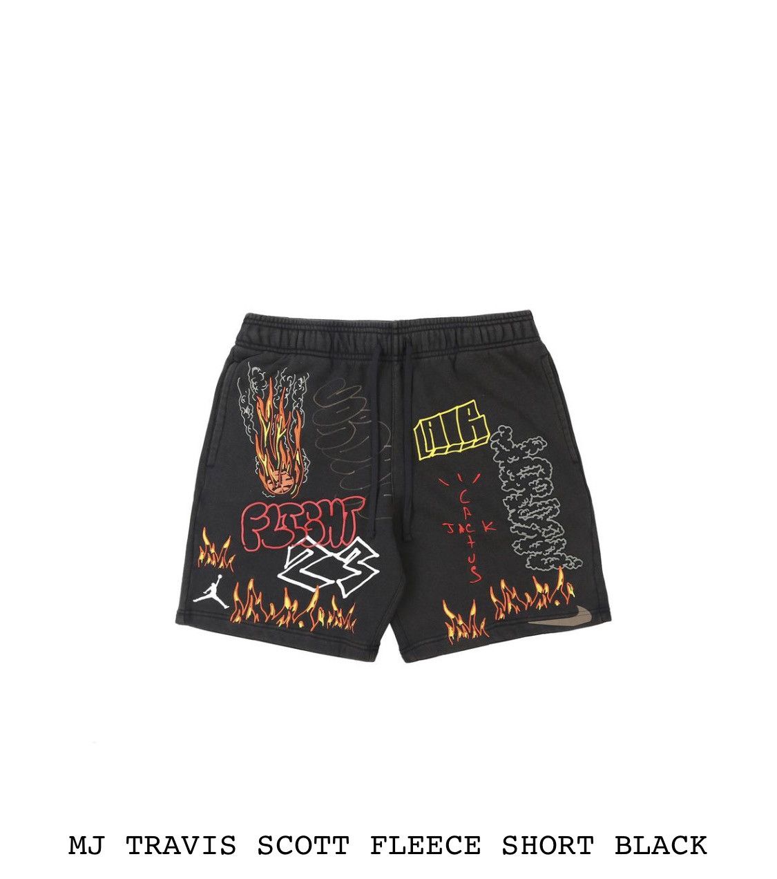 travis scott mj fleece short