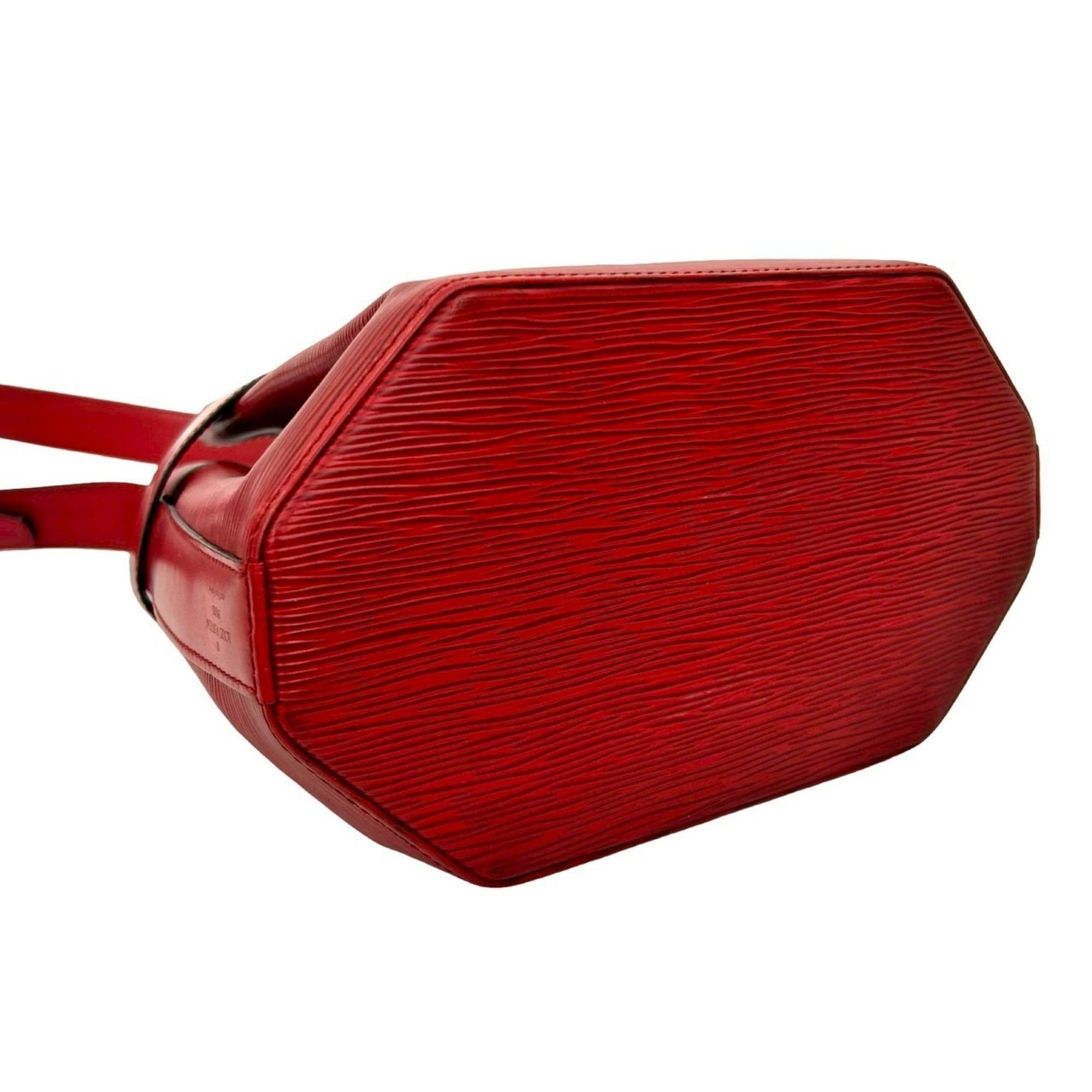 Louis Vuitton LOUIS VUITTON Sac de Paul Epi Leather Tote Bag, Red, 19204 Size ONE SIZE - 7 Thumbnail