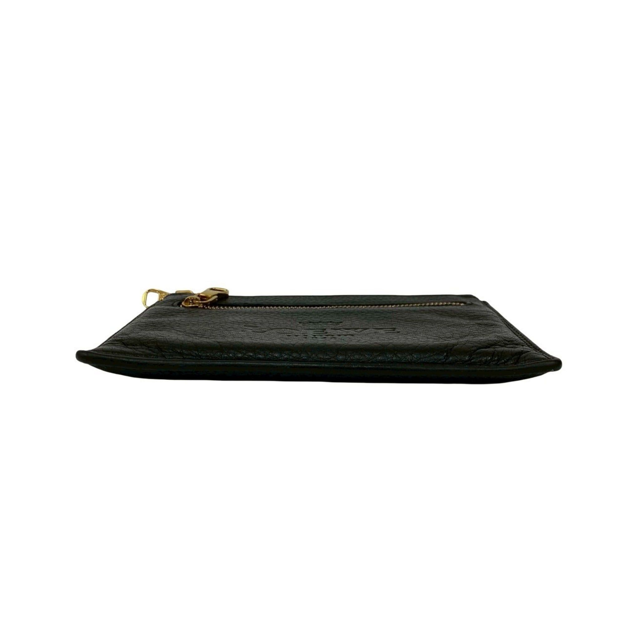 Loewe LOEWE Gold Leather Zipper Pouch/Coin Case, Black, 62954 Size ONE SIZE - 6 Thumbnail