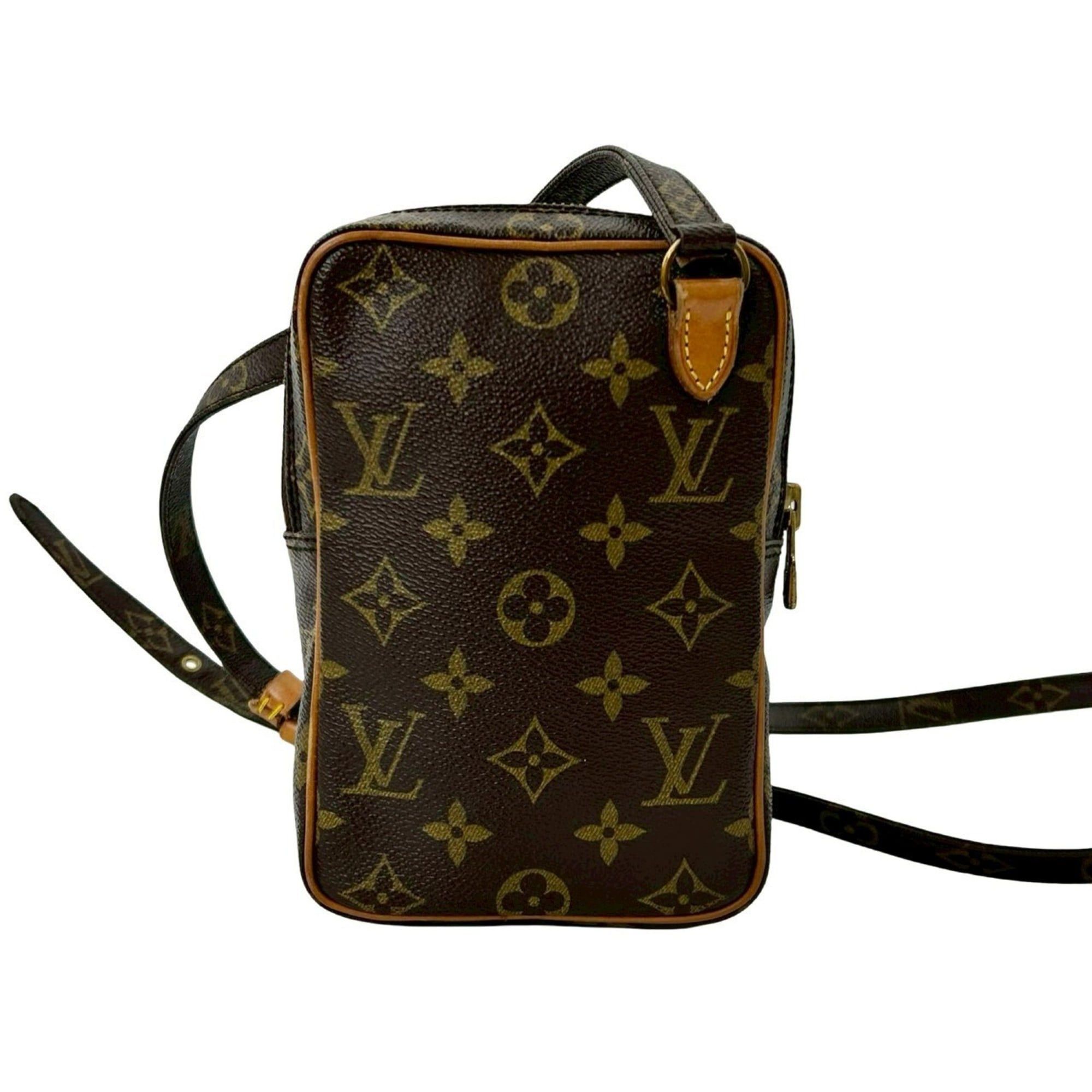 Louis Vuitton LOUIS VUITTON Amazon Monogram Leather Mini Shoulder Bag/Pochette Brown g452c Size ONE SIZE - 3 Thumbnail