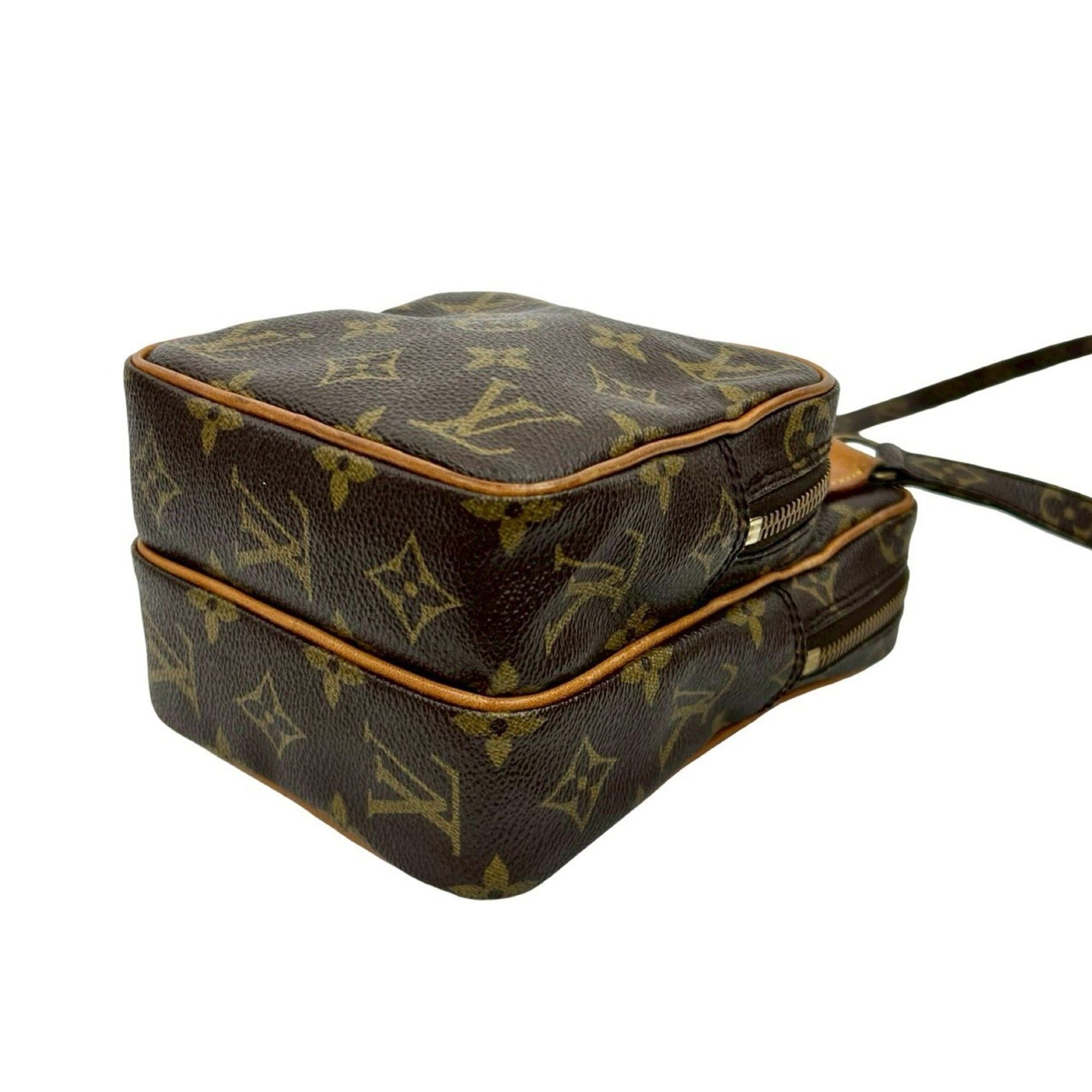 Louis Vuitton LOUIS VUITTON Amazon Monogram Leather Mini Shoulder Bag/Pochette Brown g452c Size ONE SIZE - 8 Thumbnail