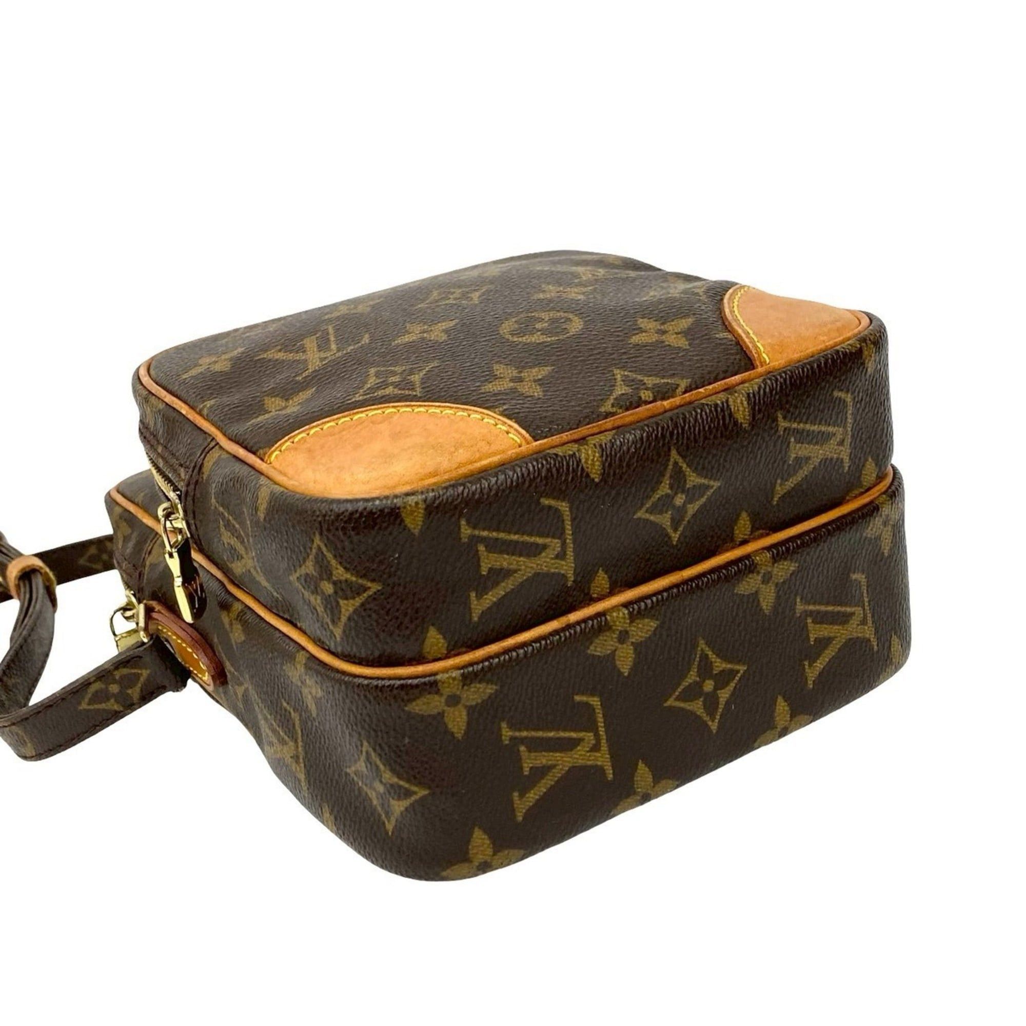 Louis Vuitton LOUIS VUITTON Amazon Monogram Leather Mini Shoulder Bag/Pochette in Brown 56079 Size ONE SIZE - 7 Thumbnail