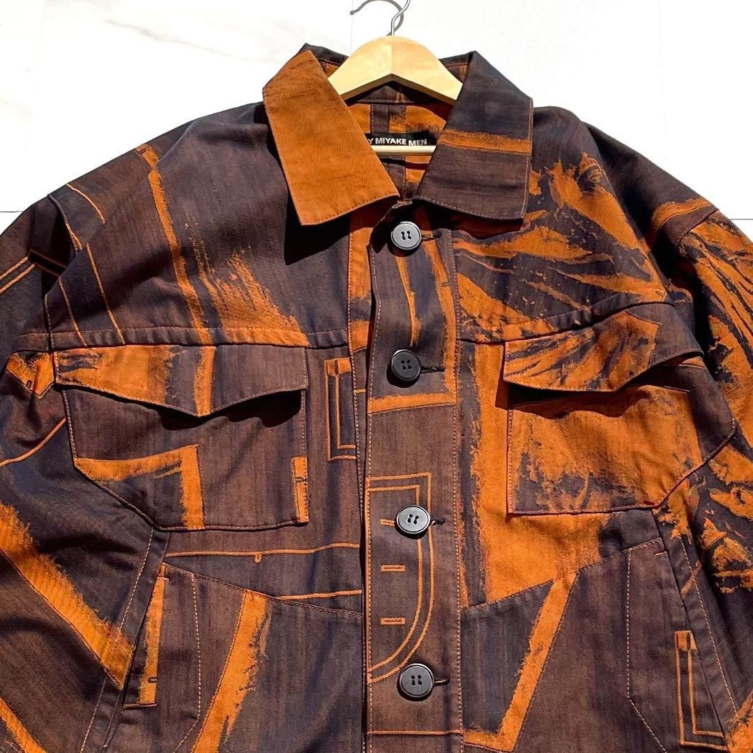 ISSEY MIYAKE MEN 20AW Denim Long Coat Orange Brown Size L