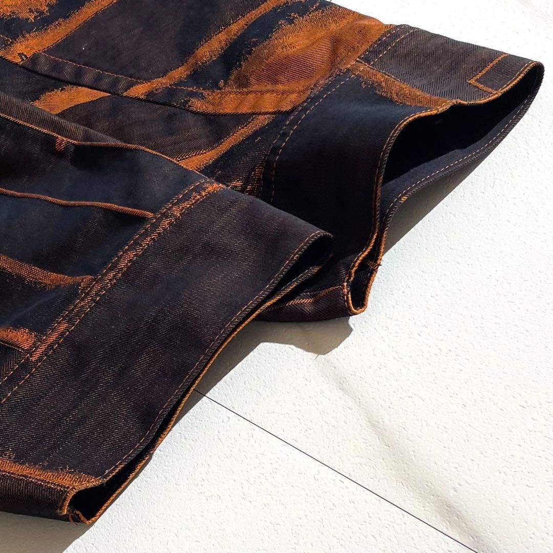 ISSEY MIYAKE MEN 20AW Denim Long Coat Orange Brown Size L