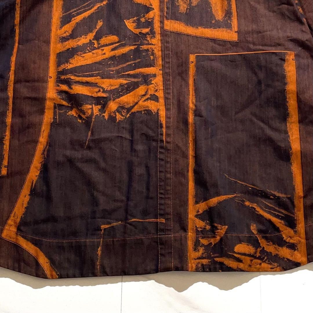 ISSEY MIYAKE MEN 20AW Denim Long Coat Orange Brown Size L