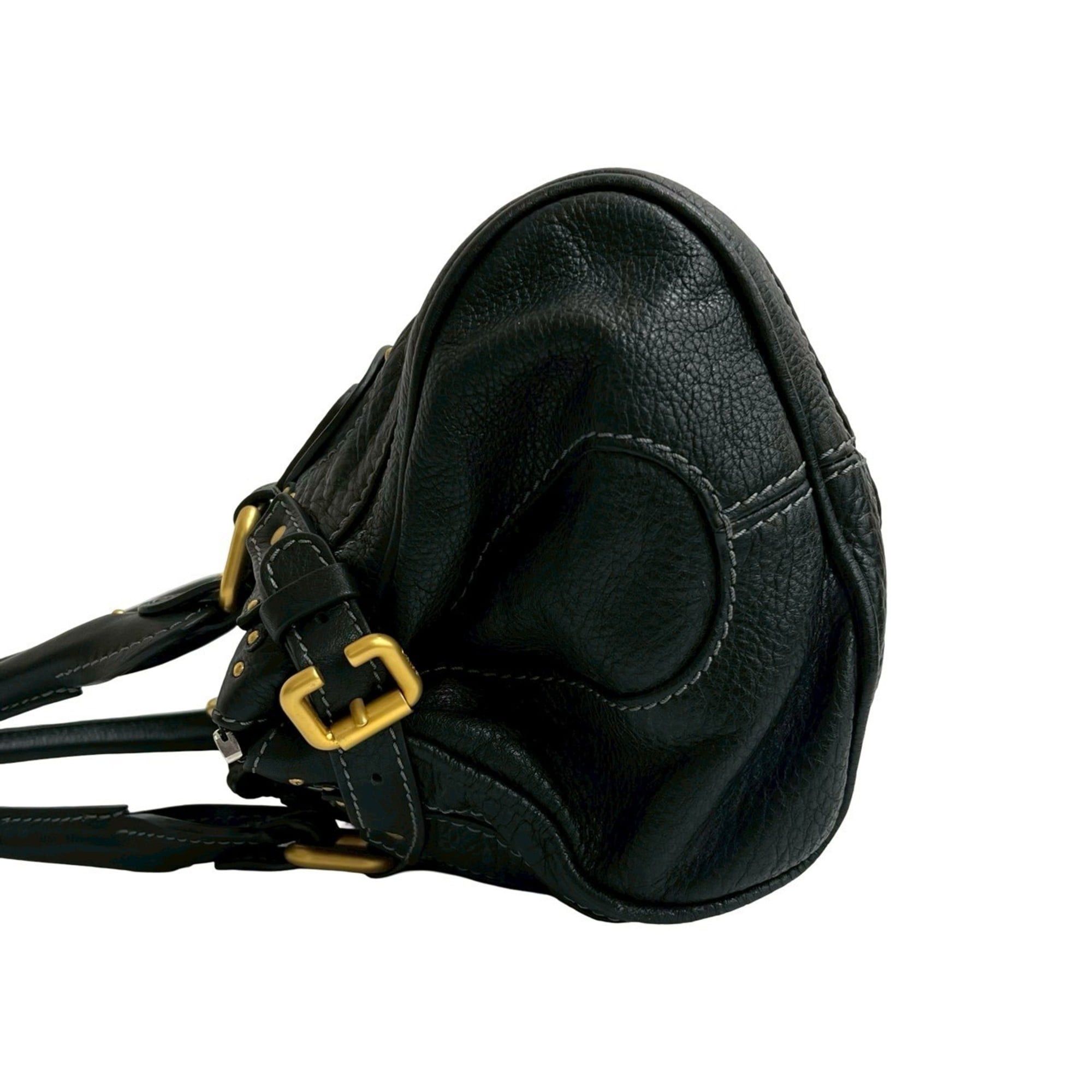 Chloe Chloé Chloe Paddington Leather Handbag, Mini Tote Bag, Boston Black, 26554 Size ONE SIZE - 5 Thumbnail