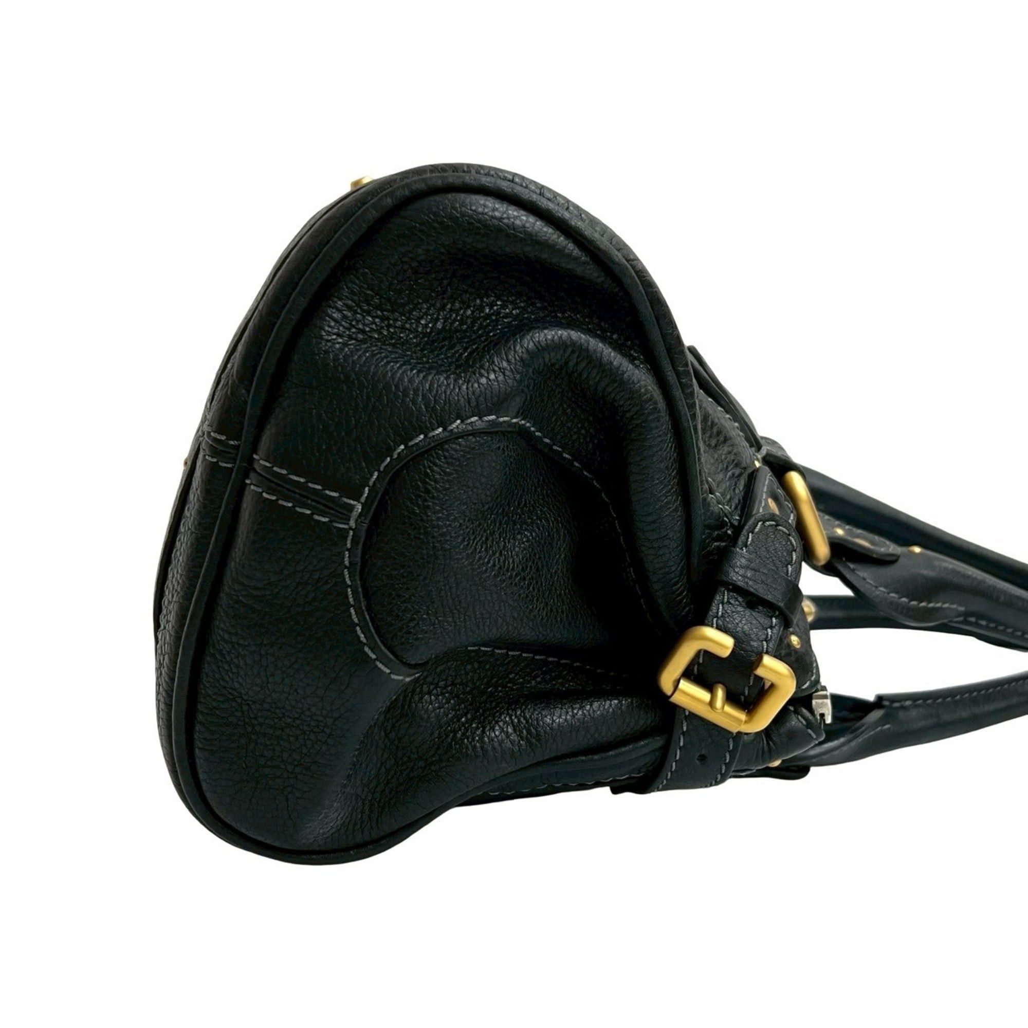 Chloe Chloé Chloe Paddington Leather Handbag, Mini Tote Bag, Boston Black, 26554 Size ONE SIZE - 6 Thumbnail
