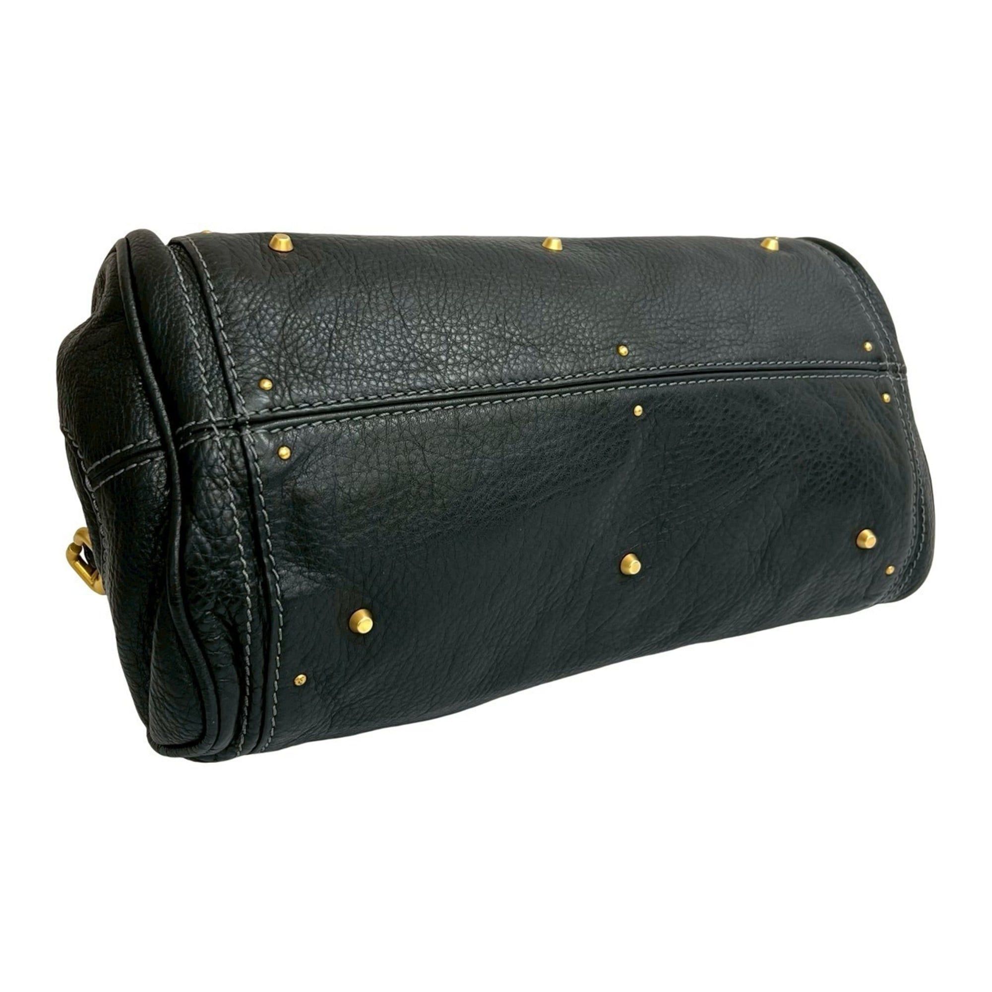 Chloe Chloé Chloe Paddington Leather Handbag, Mini Tote Bag, Boston Black, 26554 Size ONE SIZE - 7 Thumbnail