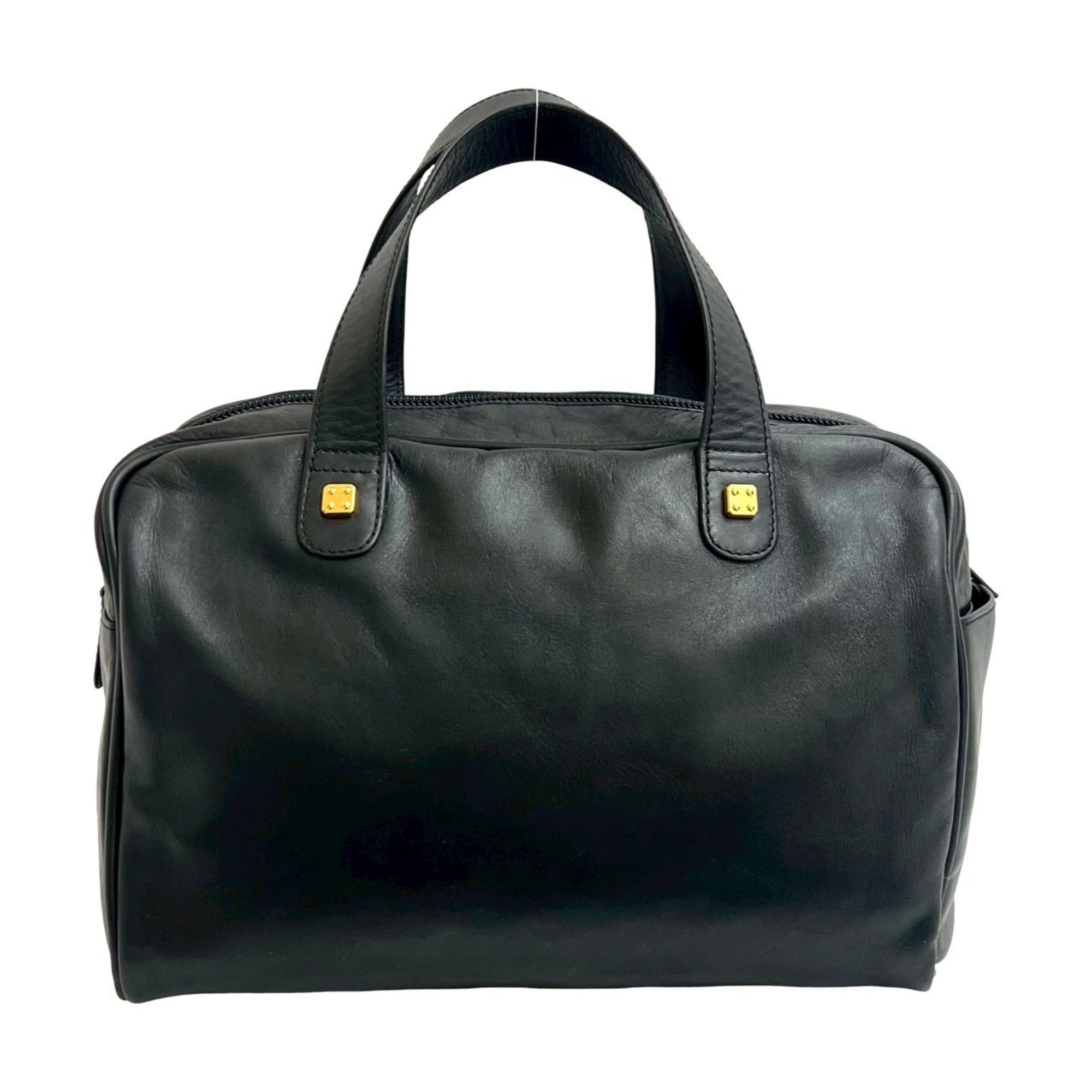 Loewe LOEWE Amazona 28 Anagram Logo Leather Handbag/Mini Boston Bag, Black, 32926 Size ONE SIZE - 3 Thumbnail