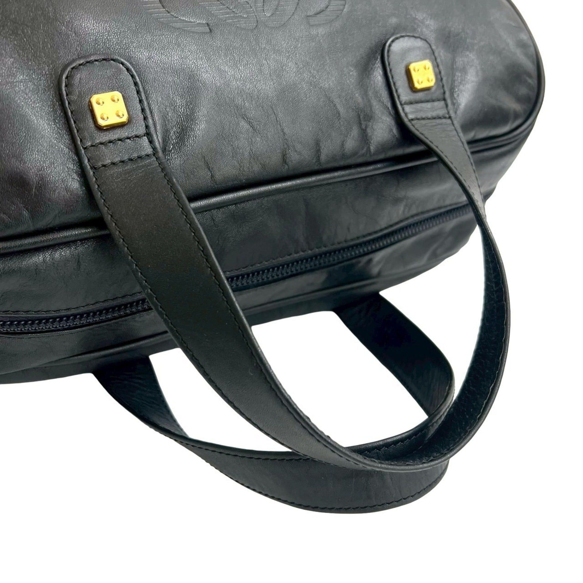 Loewe LOEWE Amazona 28 Anagram Logo Leather Handbag/Mini Boston Bag, Black, 32926 Size ONE SIZE - 4 Thumbnail