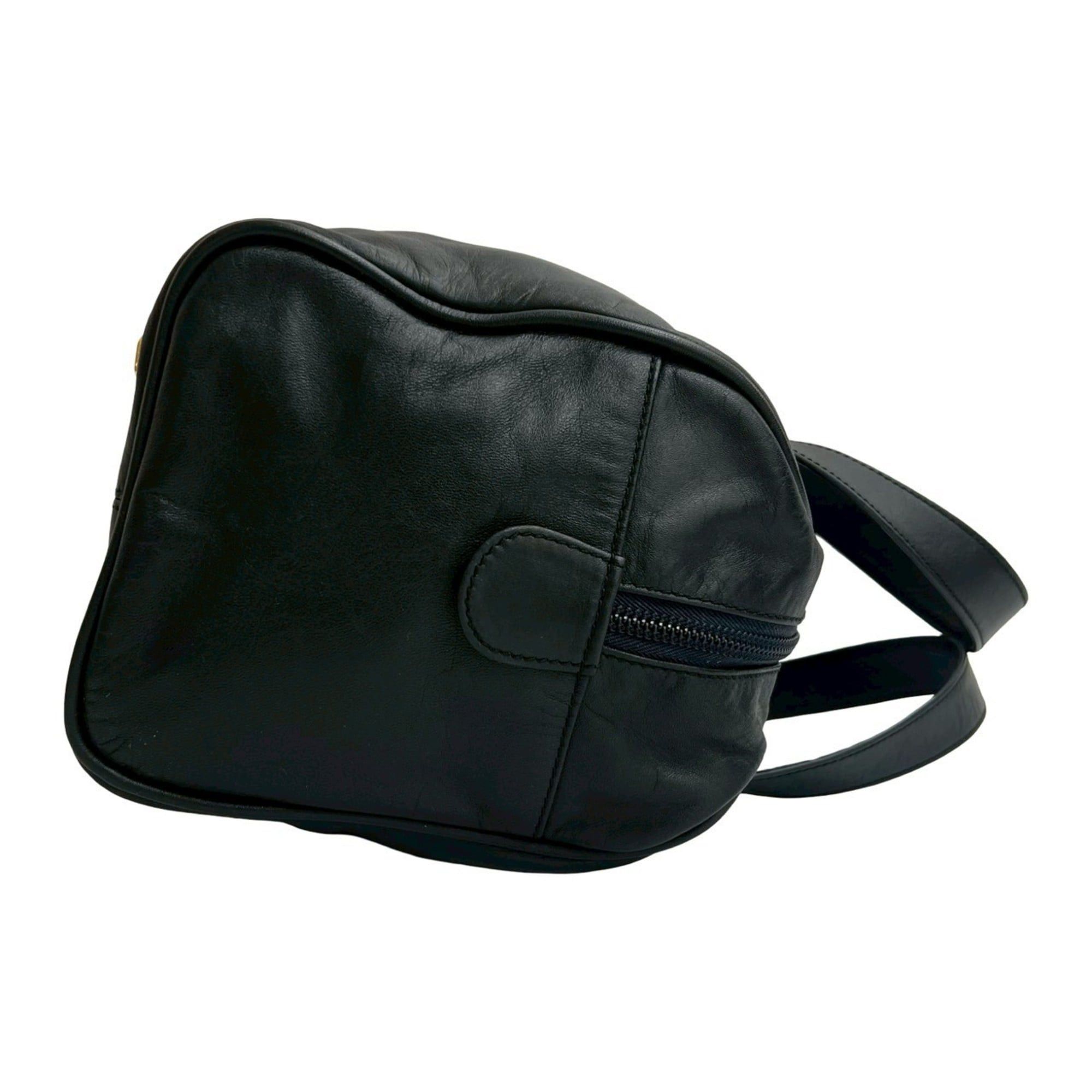 Loewe LOEWE Amazona 28 Anagram Logo Leather Handbag/Mini Boston Bag, Black, 32926 Size ONE SIZE - 6 Thumbnail