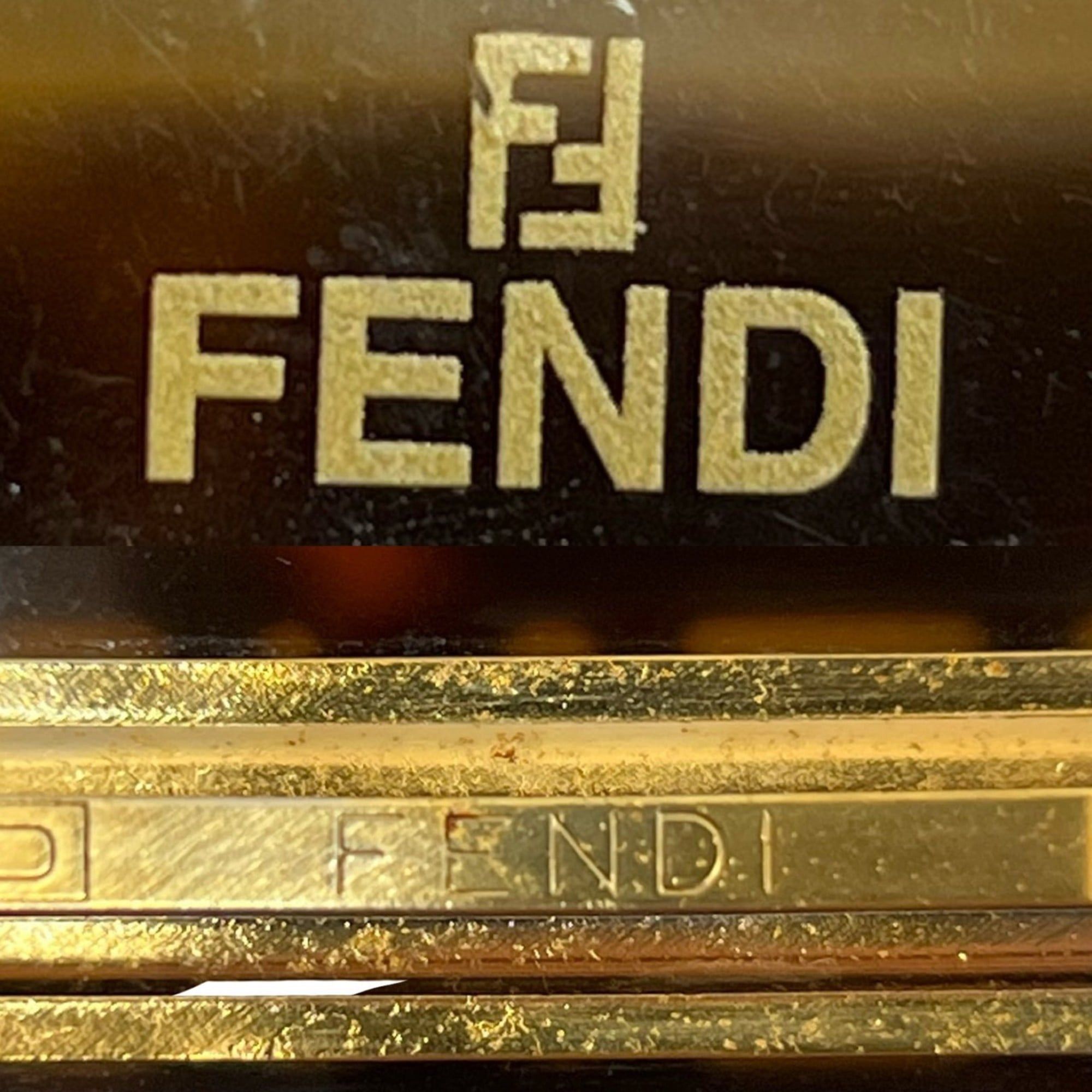 Fendi FENDI Logo Tortoiseshell Barrette Hairpin Hair Accessory for Women, Brown, 30423 Size ONE SIZE - 2 Thumbnail